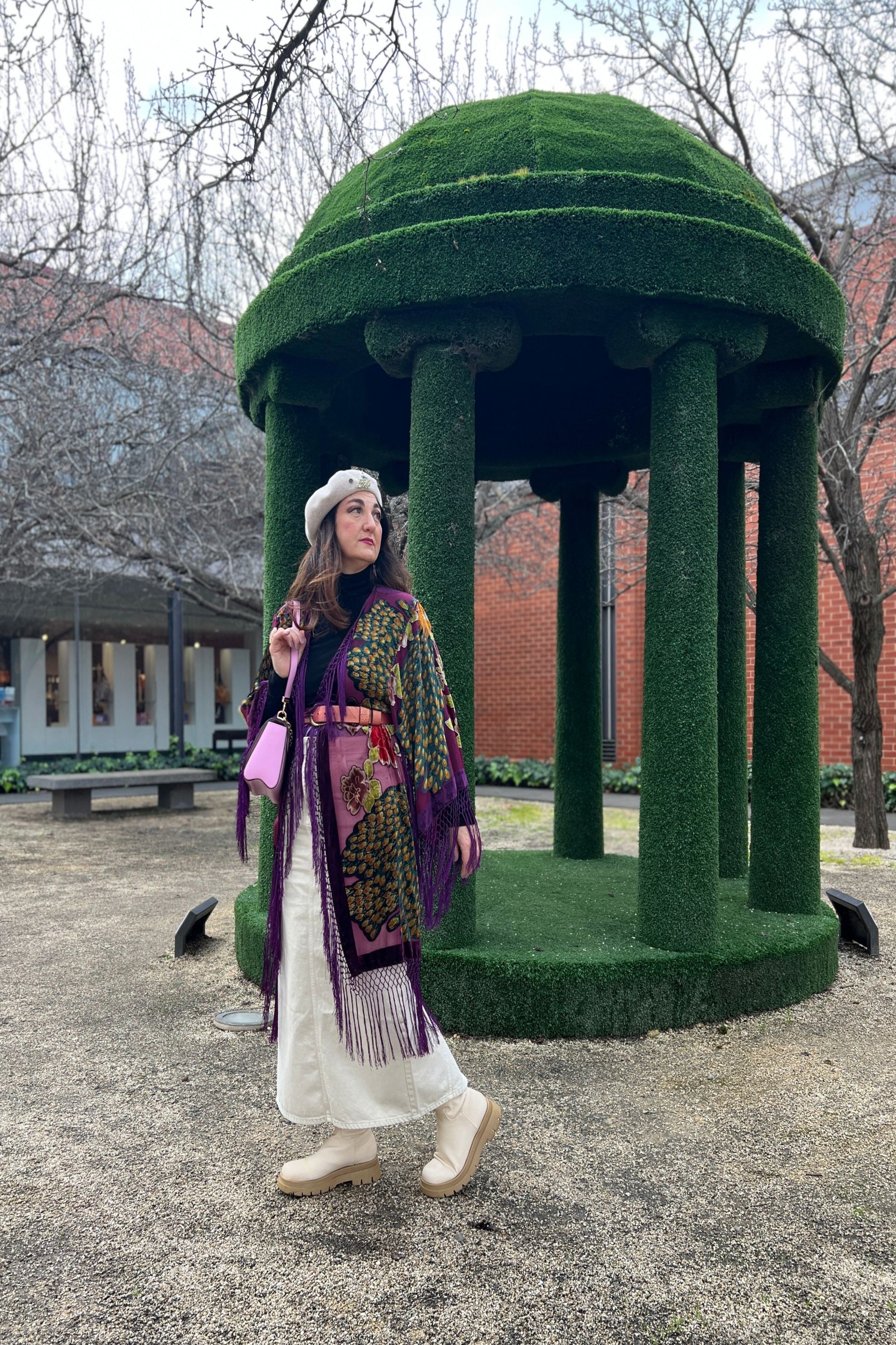 The Gilded Cage Purple - Wide Sleeve Robe