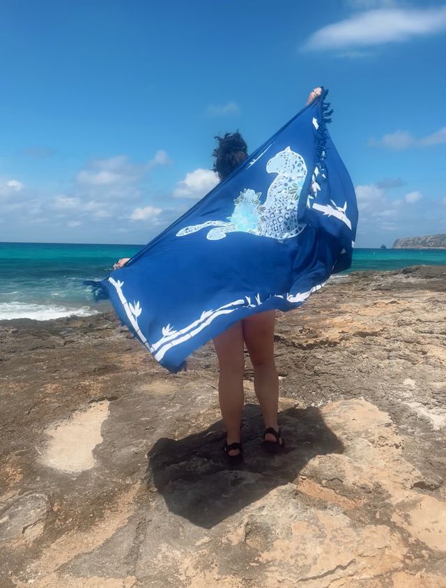 Thunder In Our Hearts Blue - Extra Large Sarong