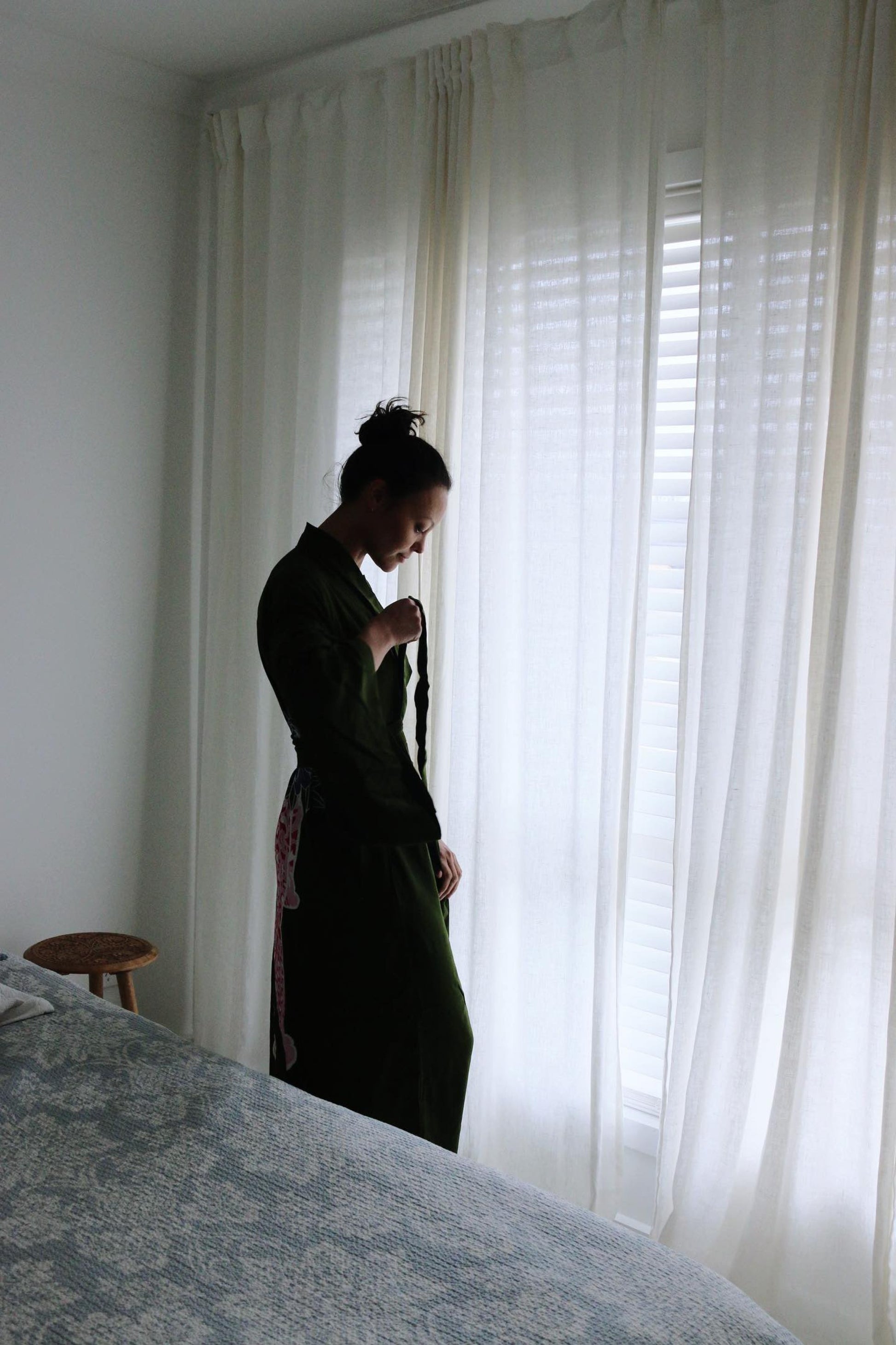 Thunder In Our Hearts Olive Green  -  Wide Sleeve Robe