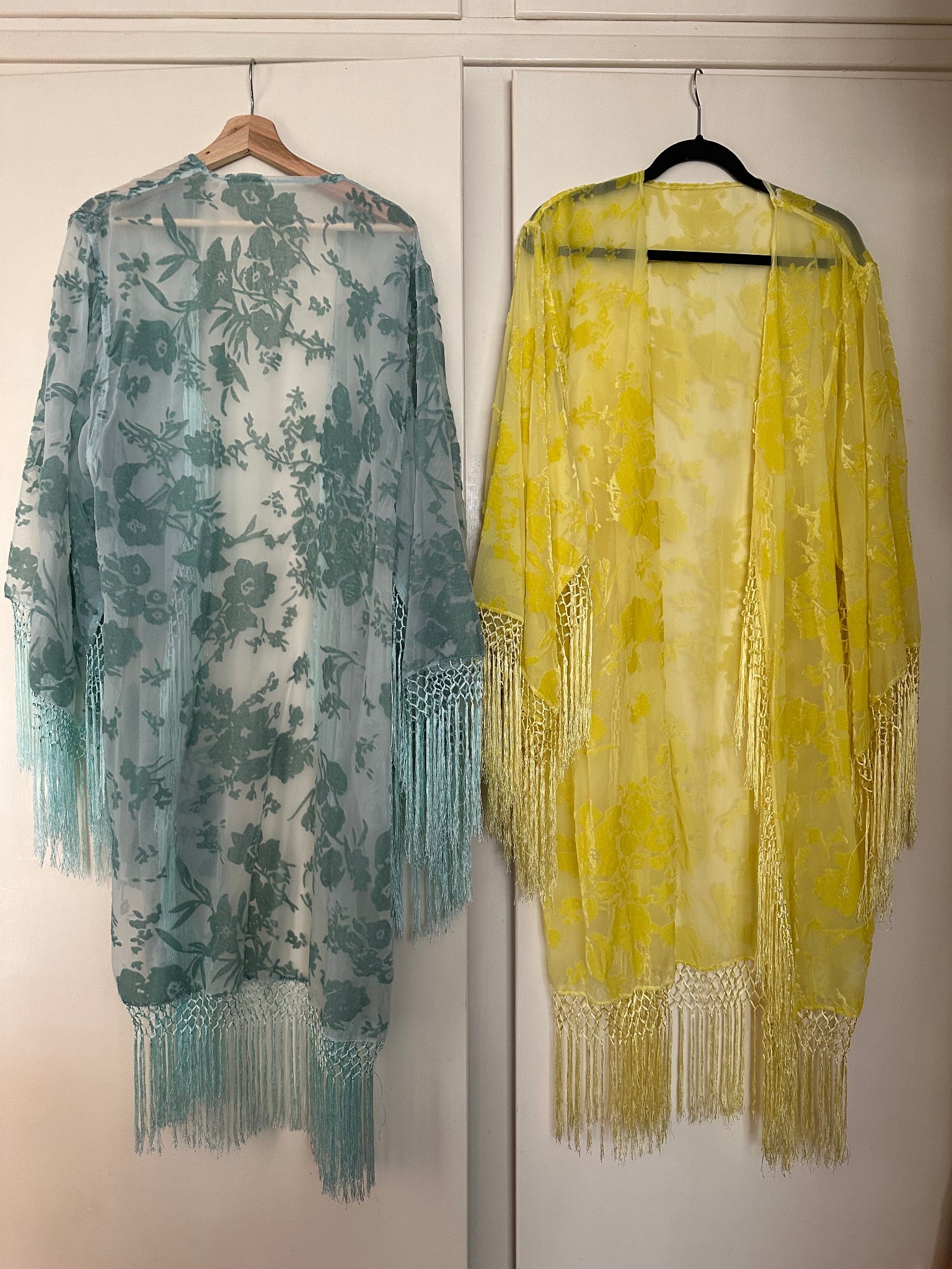 L'amore - Wide Sleeve Robe in Spearmint