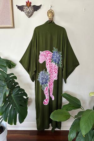Thunder In Our Hearts Olive Green  -  Wide Sleeve Robe