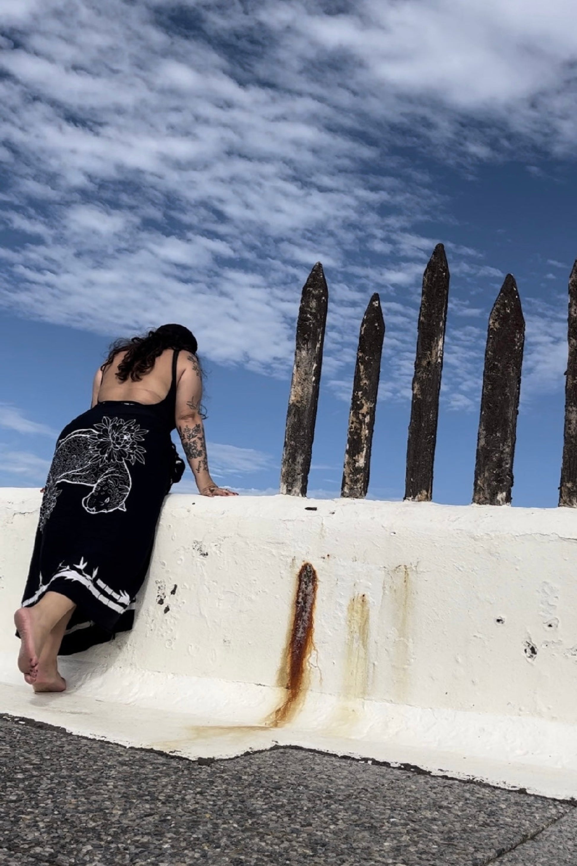 Thunder In Our Hearts Black - Extra Large Sarong