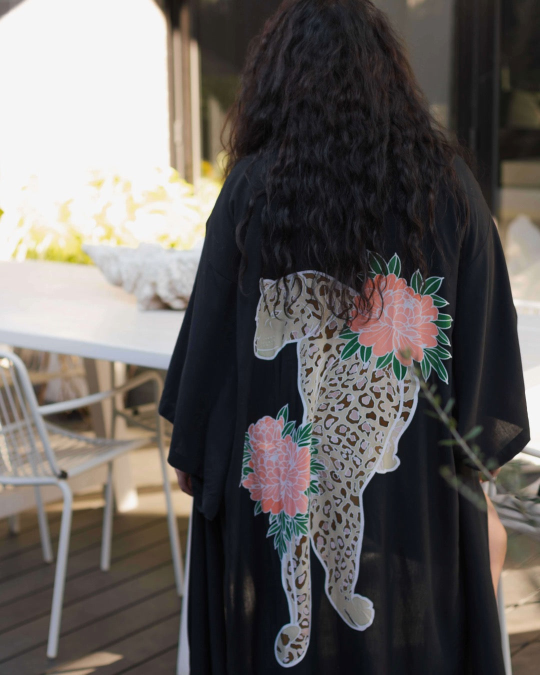 Thunder In Our Hearts Black -  Wide Sleeve Robe