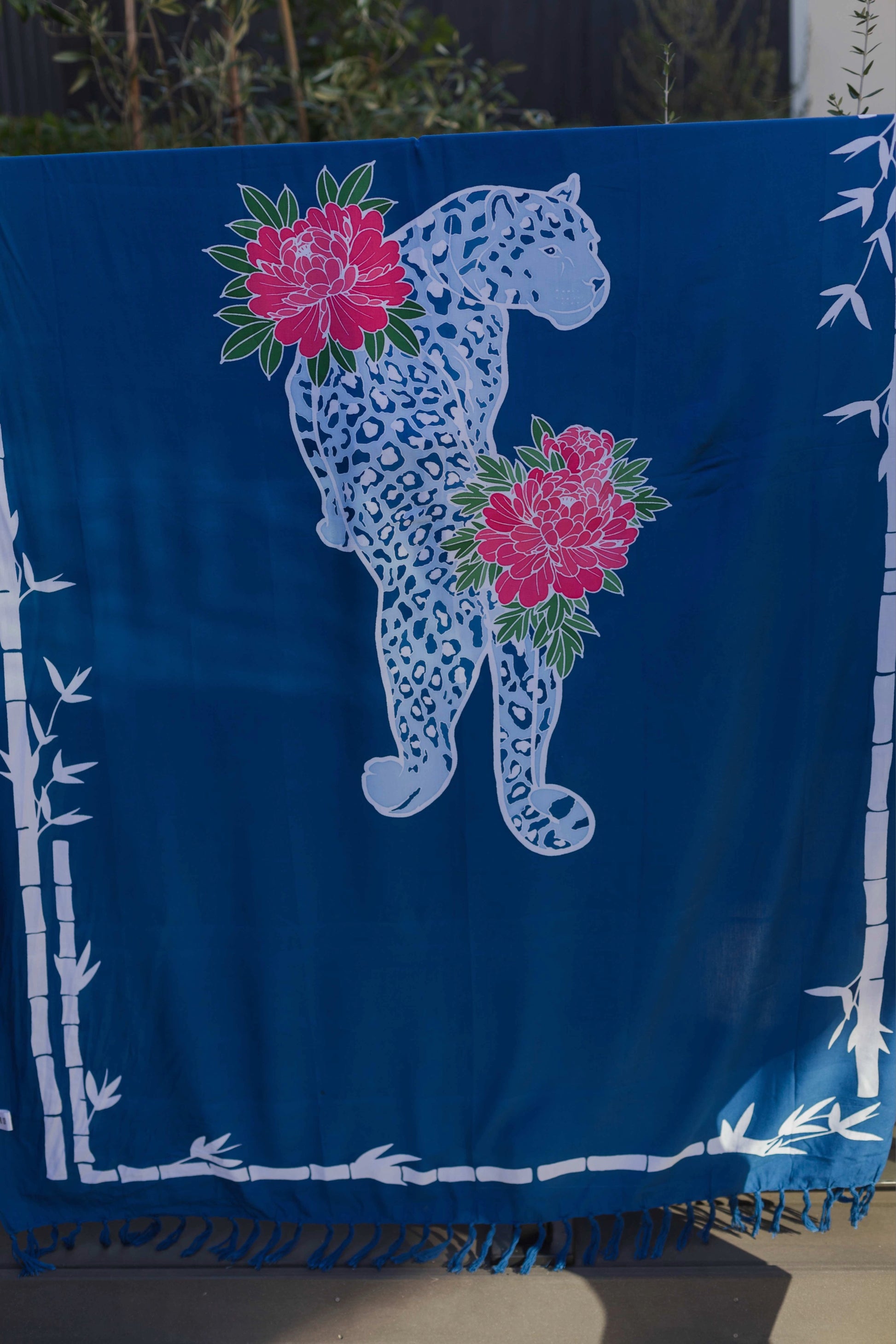 Thunder In Our Hearts Blue & Pink - Extra Large Sarong