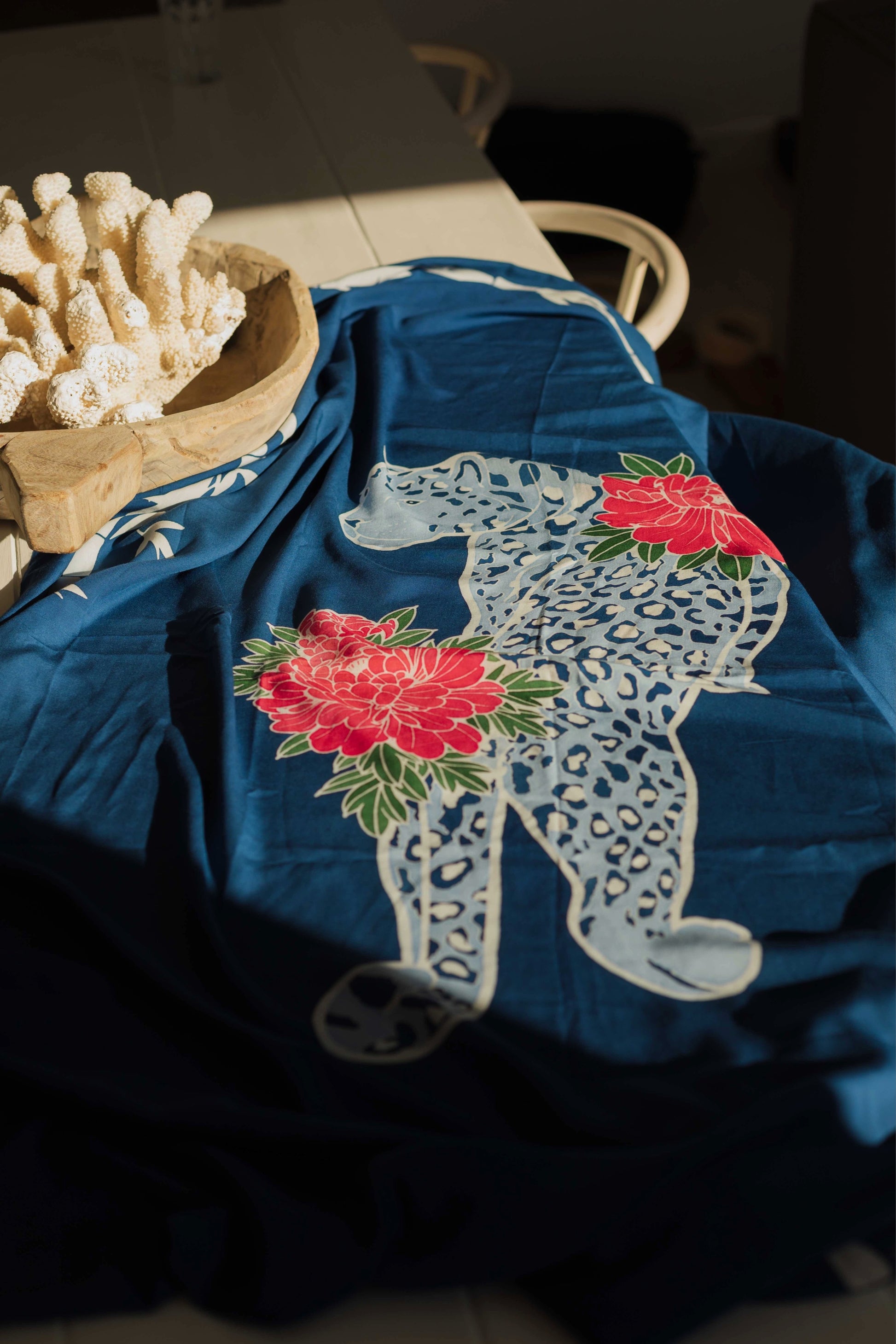 Thunder In Our Hearts Blue & Pink - Extra Large Sarong