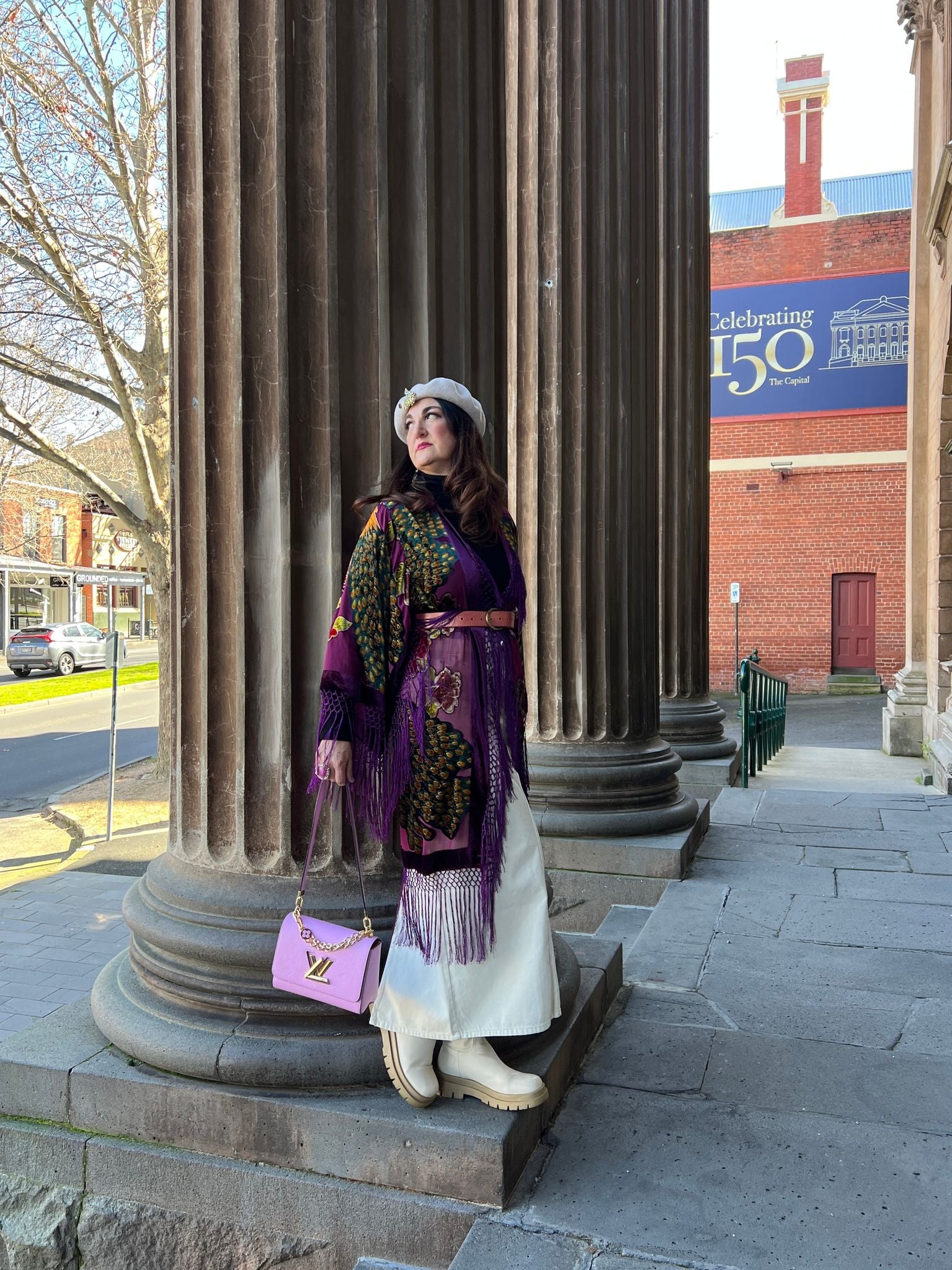The Gilded Cage Purple - Wide Sleeve Robe