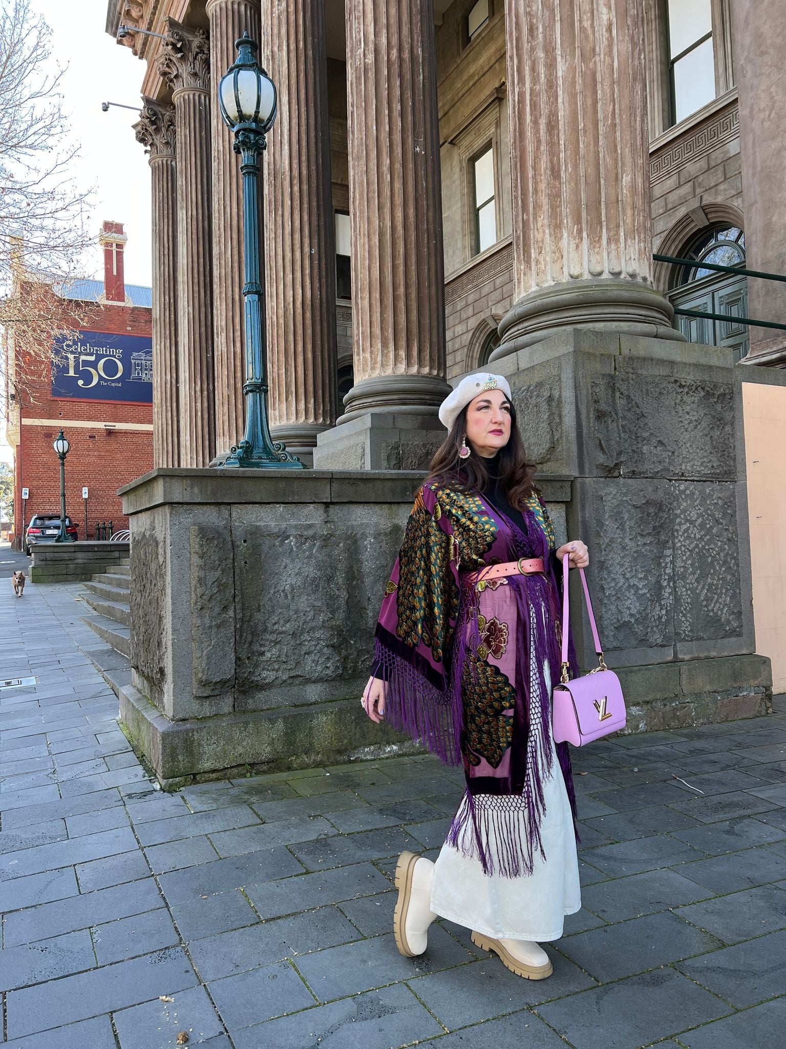 The Gilded Cage Purple - Wide Sleeve Robe