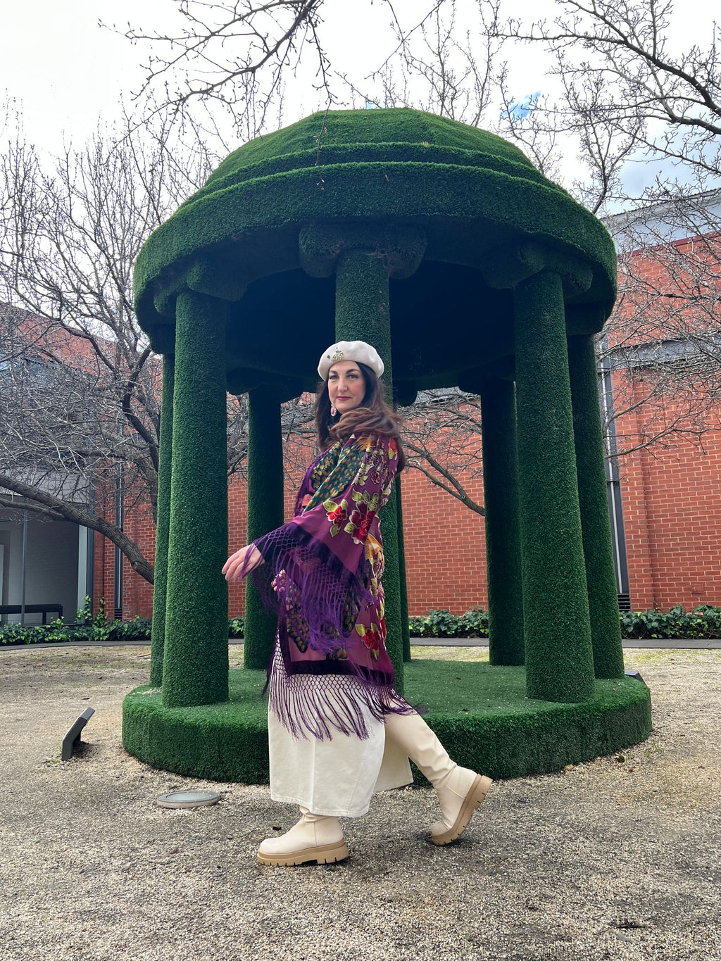 The Gilded Cage Purple - Wide Sleeve Robe