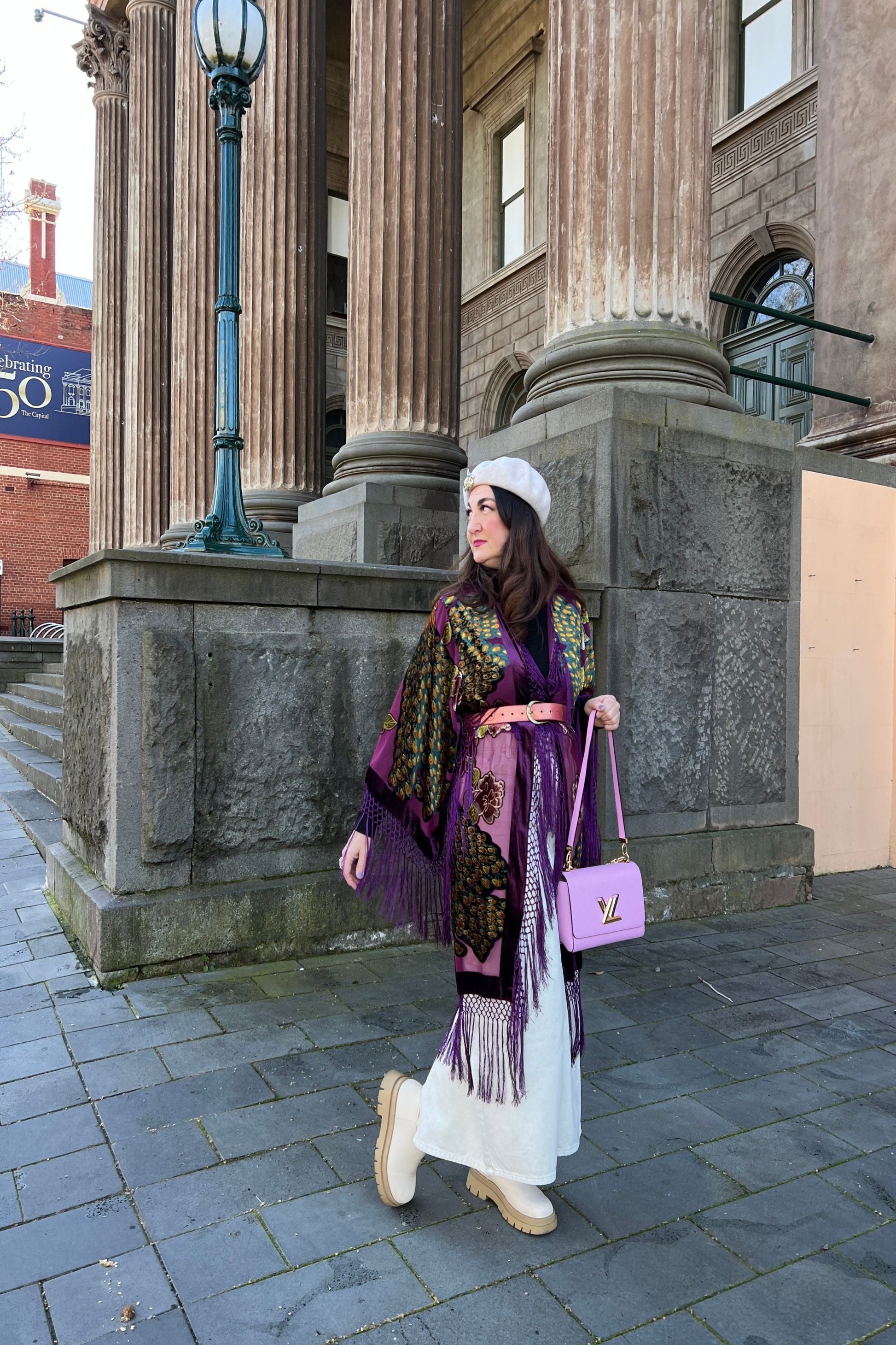 The Gilded Cage Purple - Wide Sleeve Robe