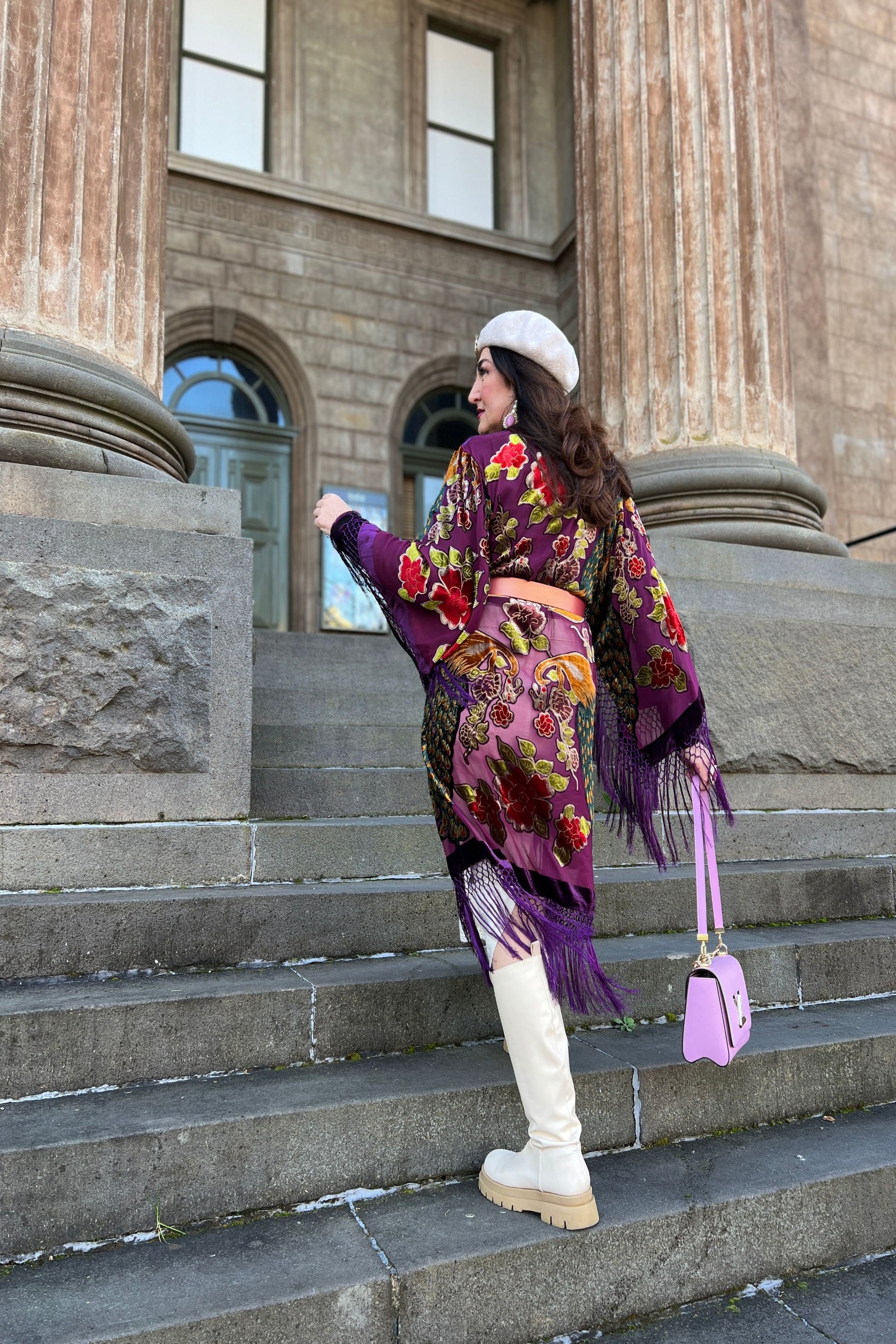 The Gilded Cage Purple - Wide Sleeve Robe