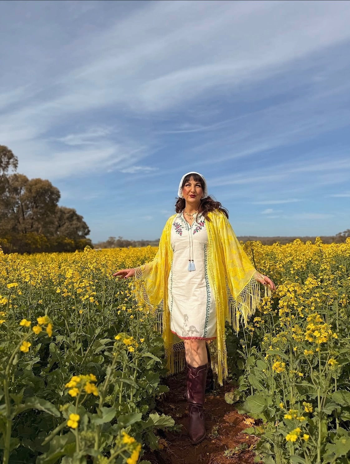 L'amore - Wide Sleeve Robe in Limoncello