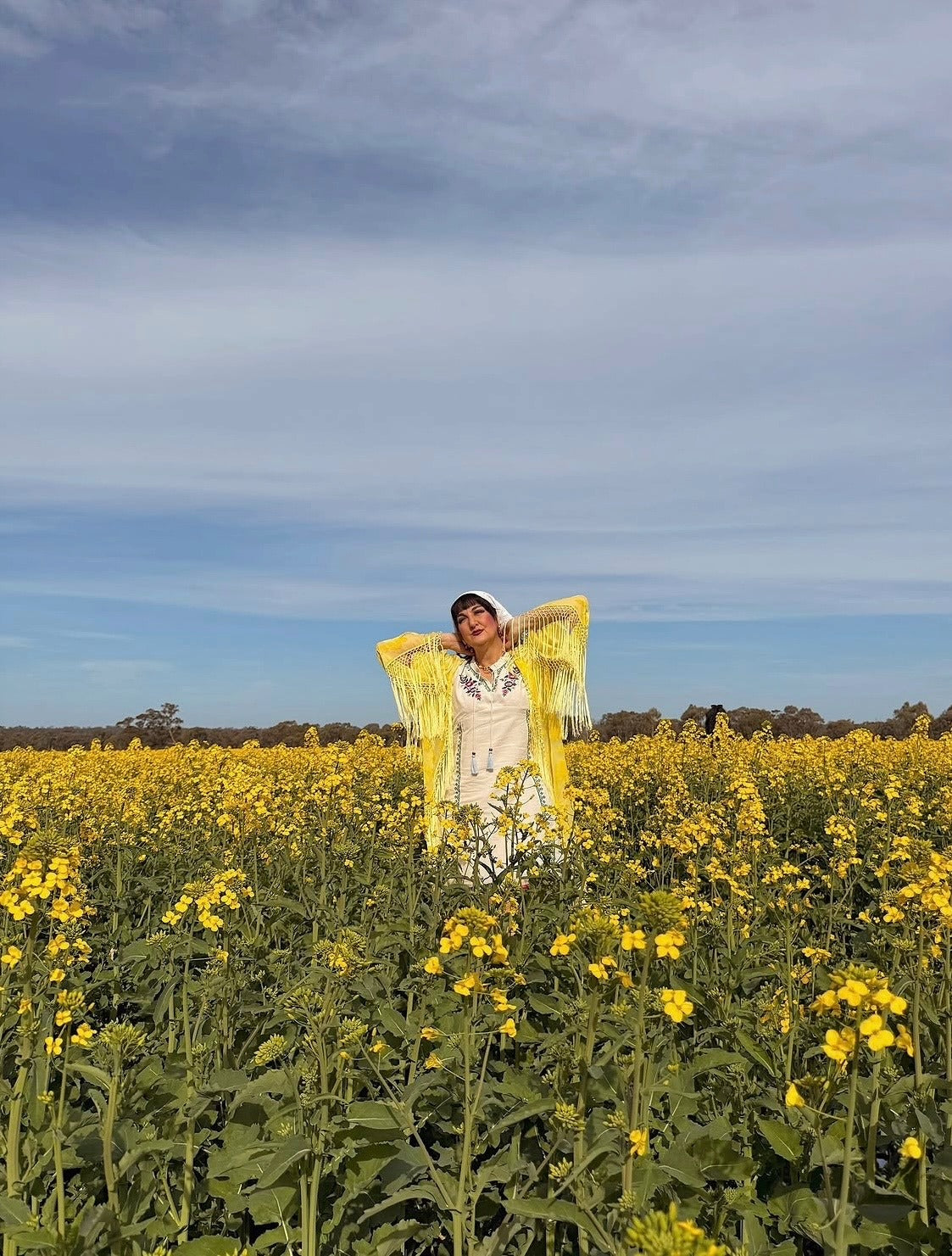 L'amore - Wide Sleeve Robe in Limoncello