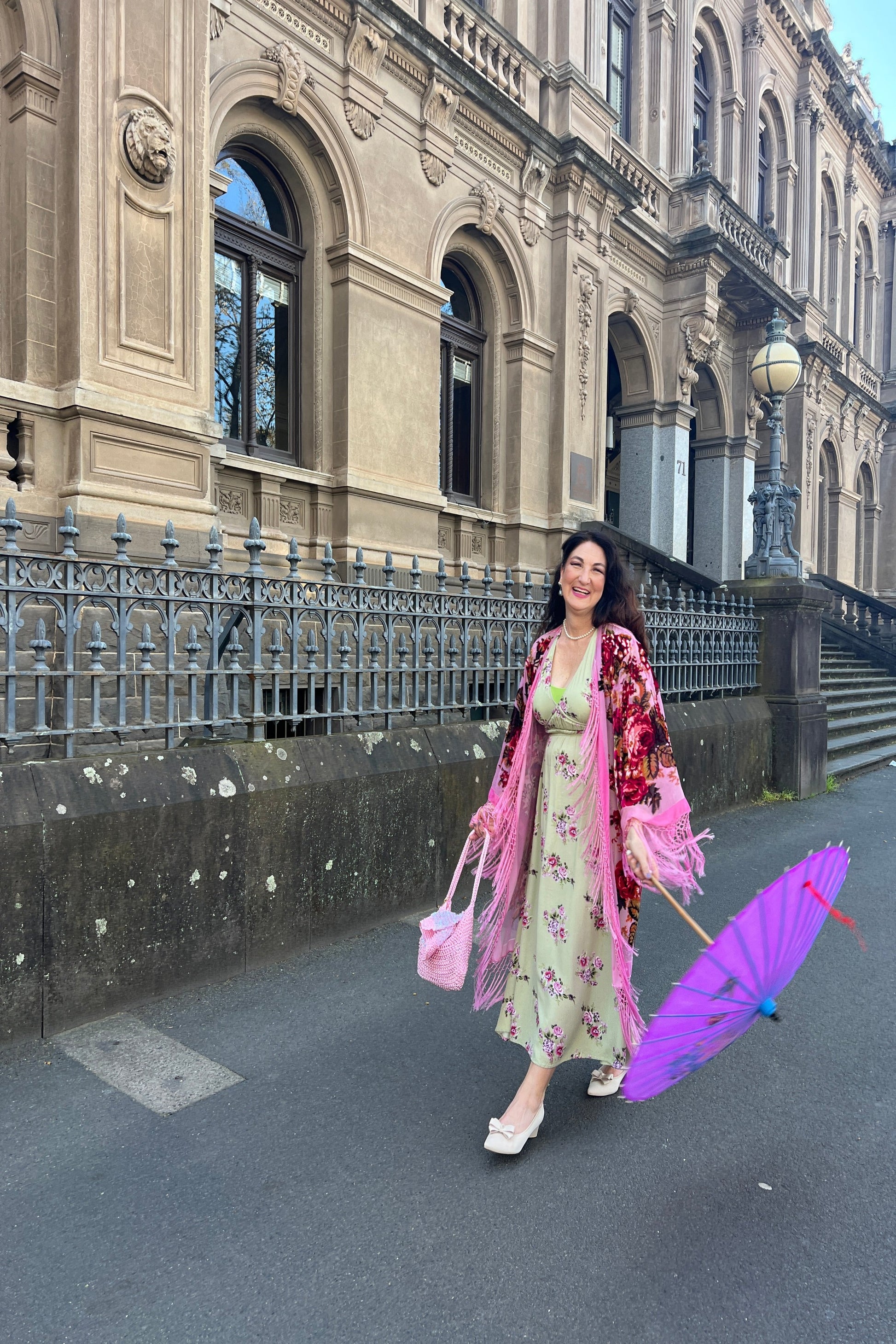 Little Lies Pink - Wide Sleeve Robe