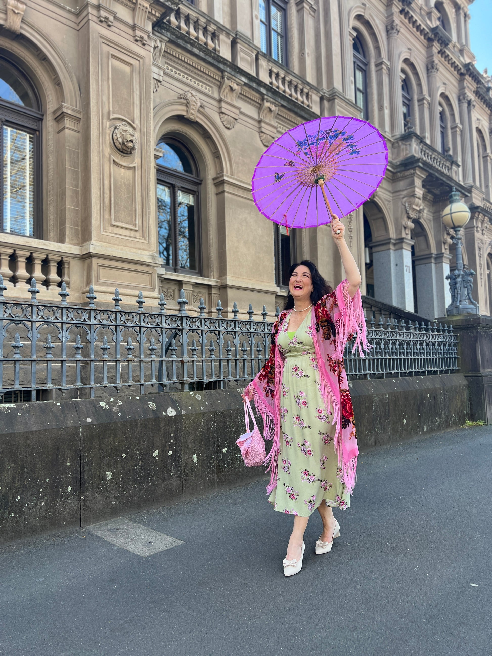 Little Lies Pink - Wide Sleeve Robe
