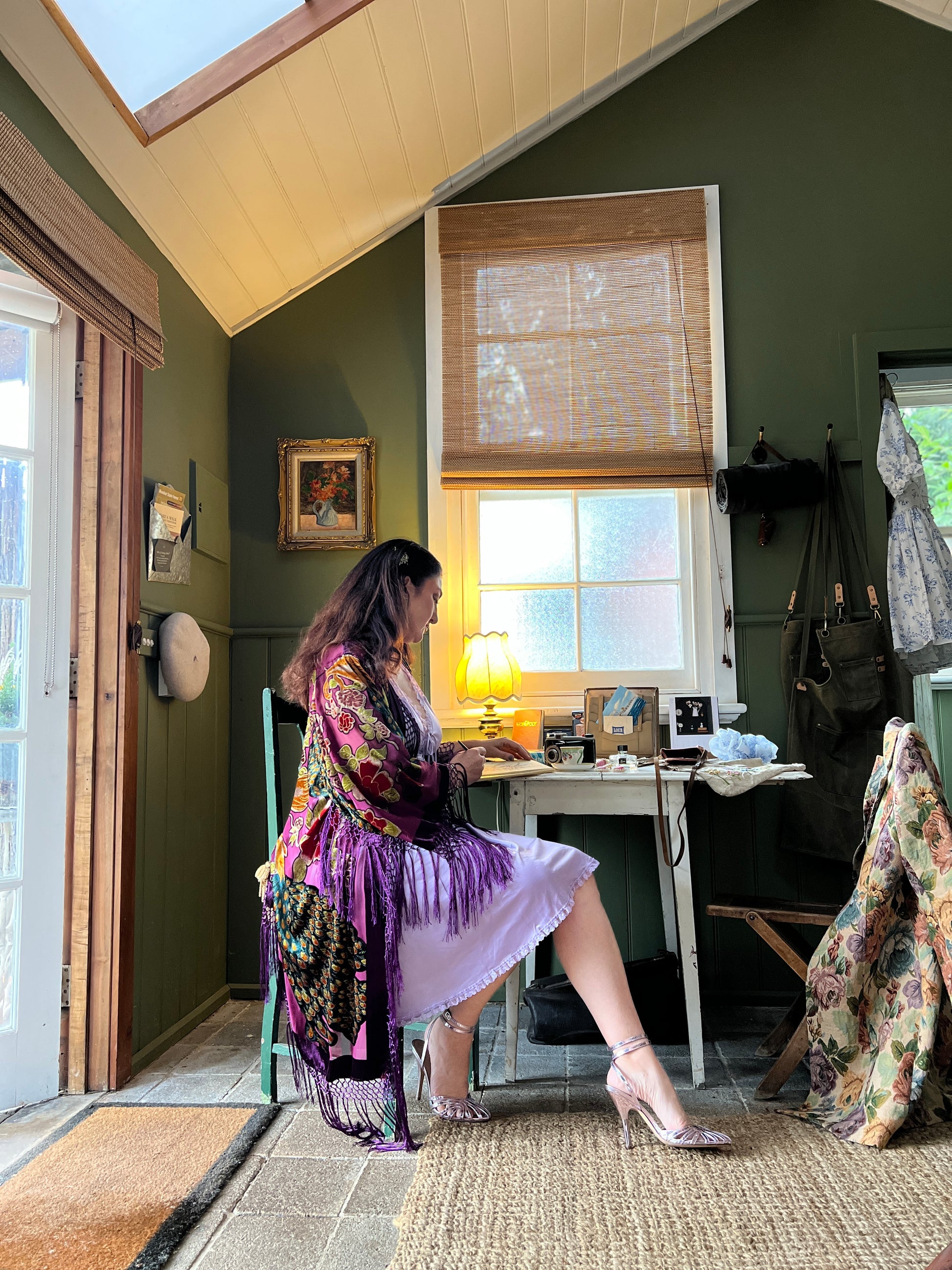 The Gilded Cage Purple - Wide Sleeve Robe