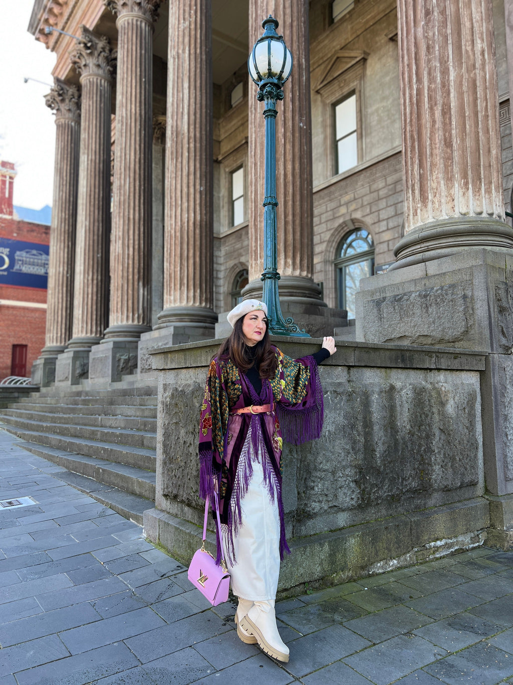 The Gilded Cage Purple - Wide Sleeve Robe