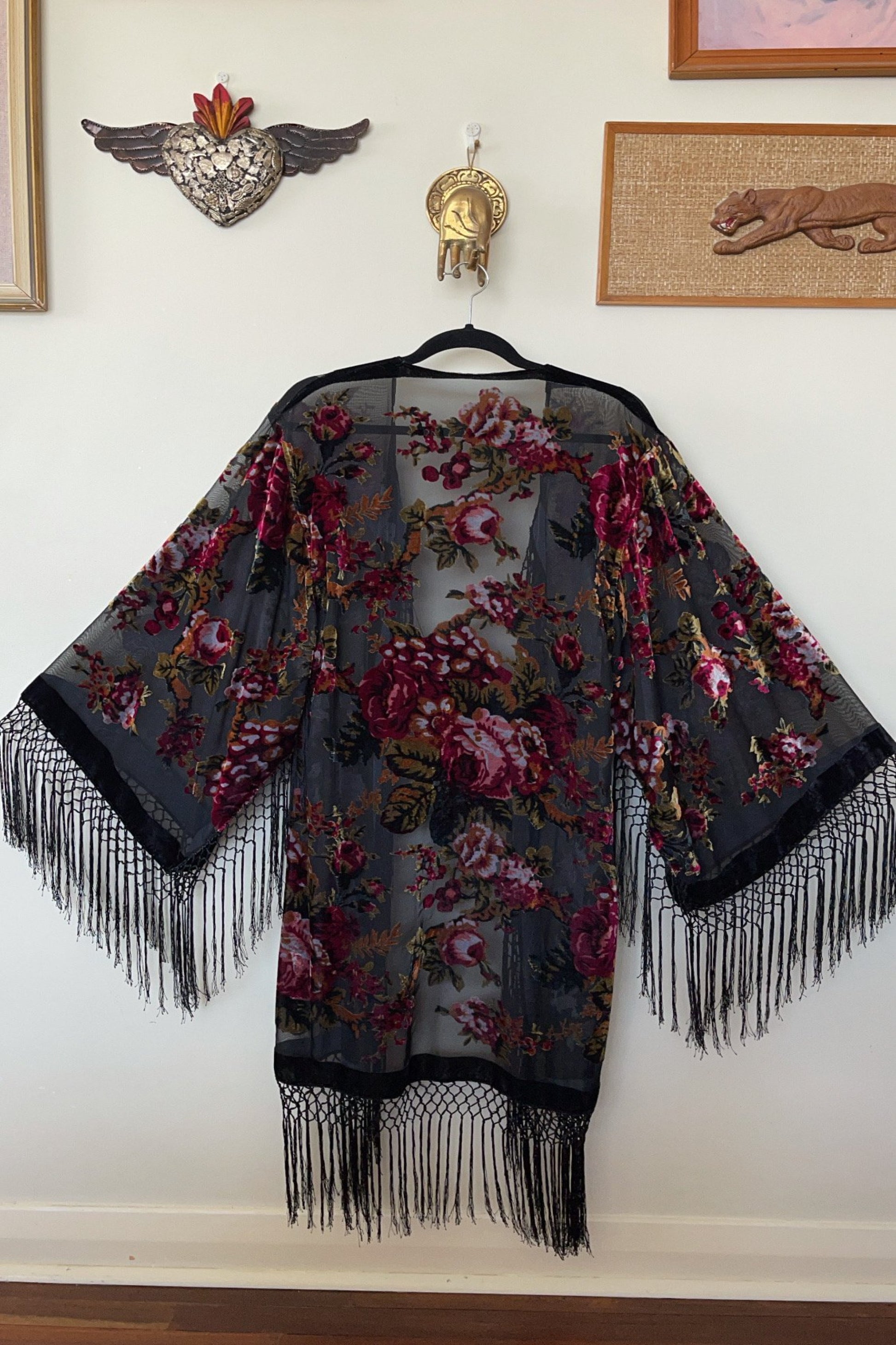 Little Lies Black- Wide Sleeve Robe
