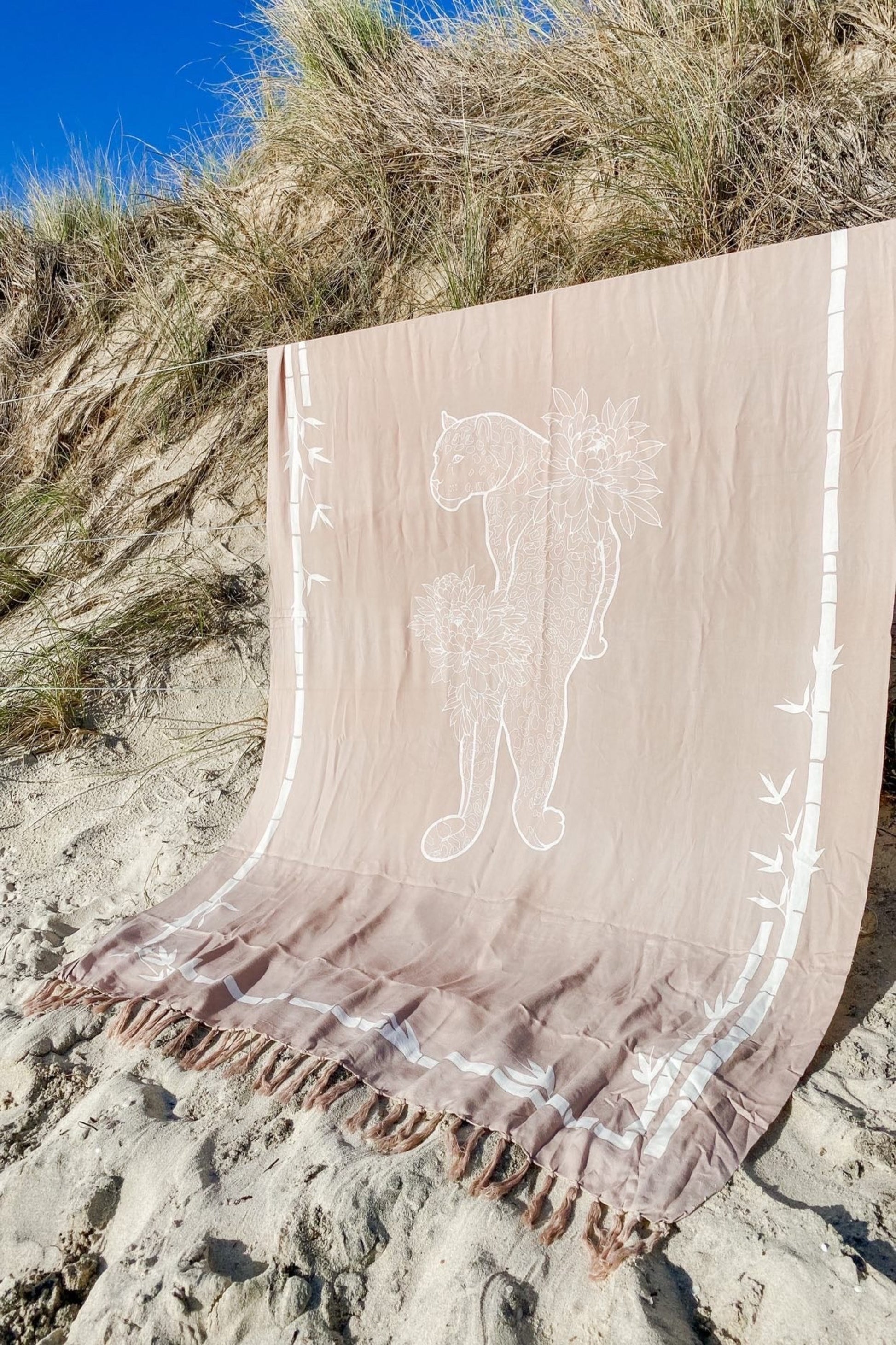 Thunder In Our Hearts Champagne Pink - Extra Large Sarong