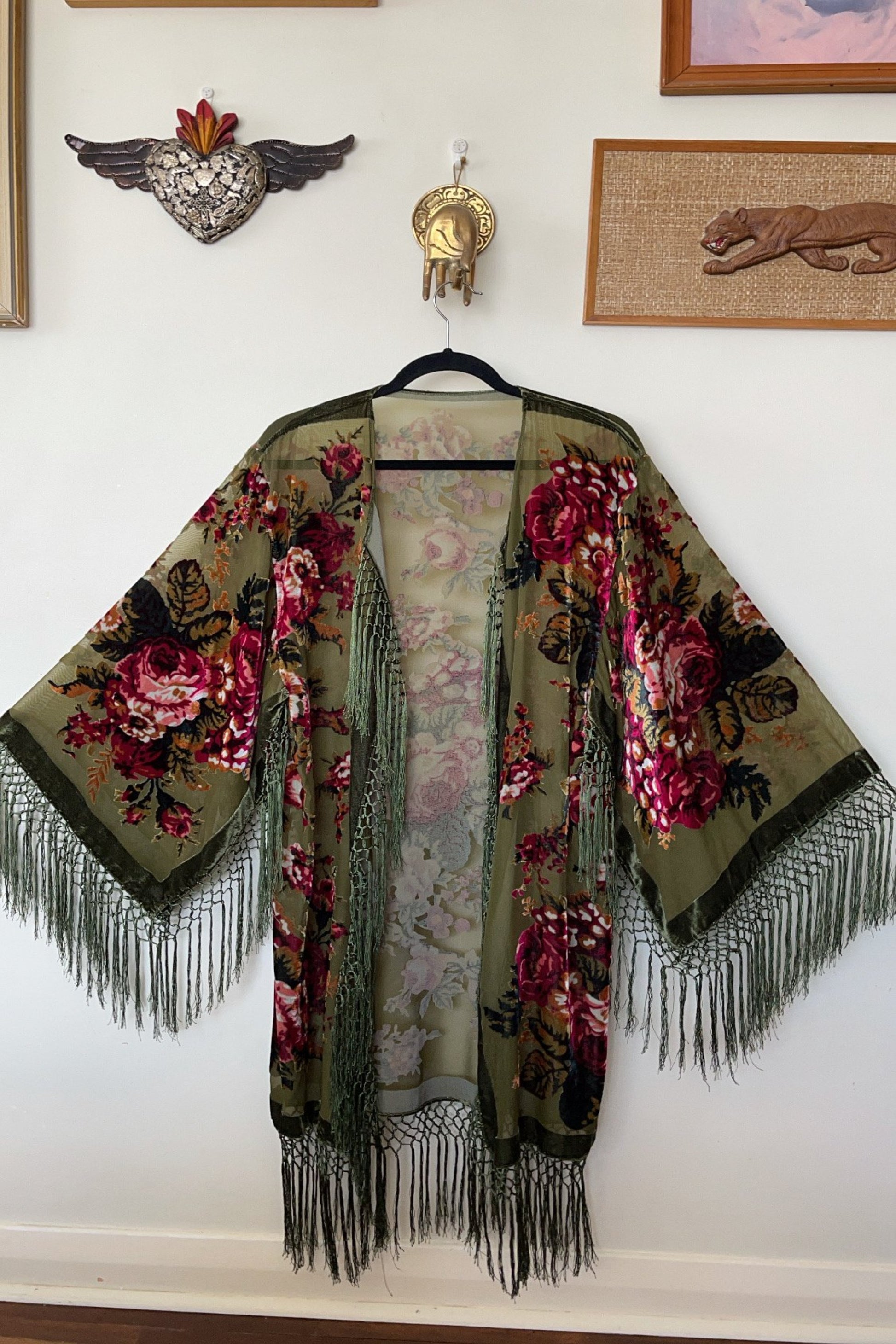 Little Lies Green - Wide Sleeve Robe