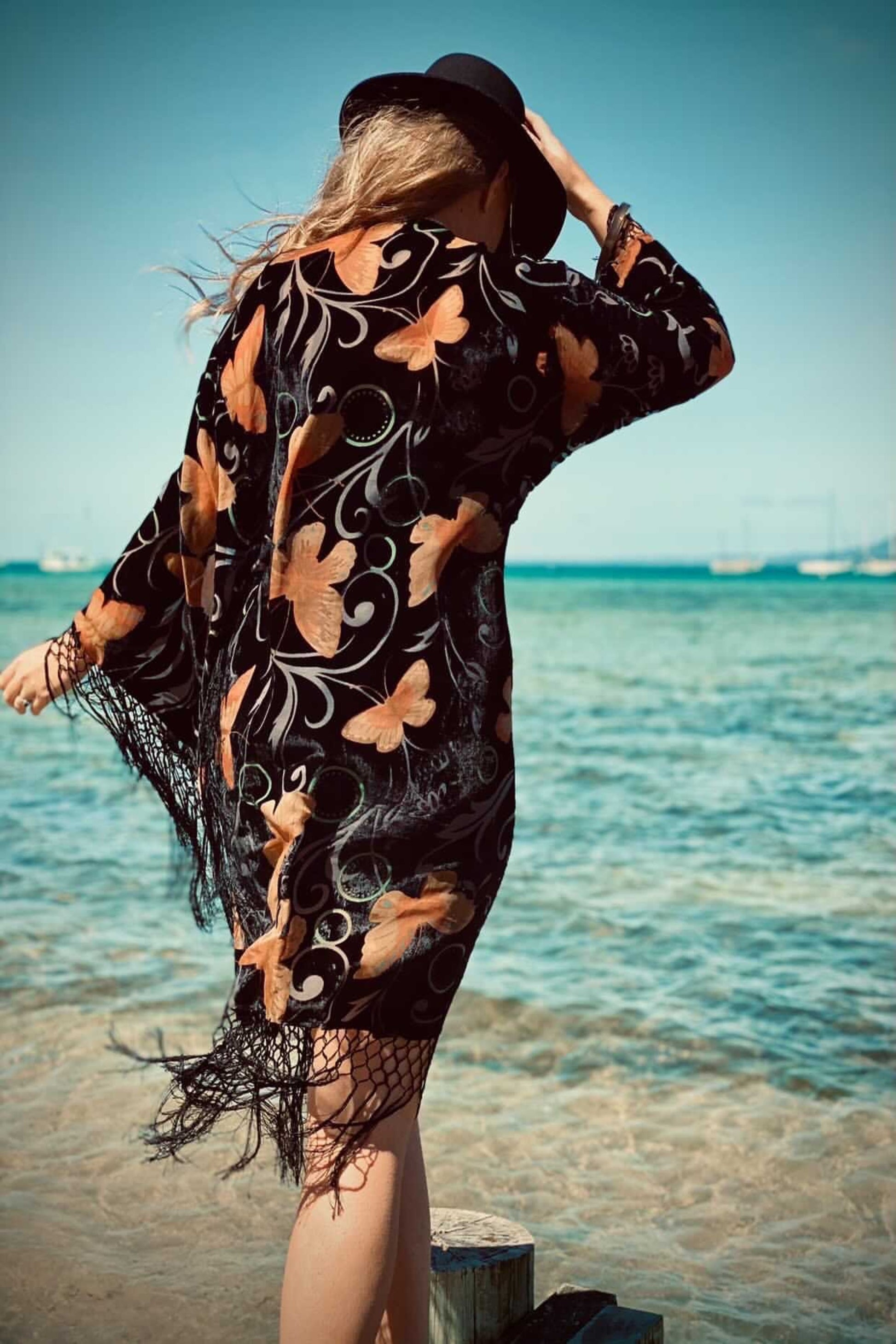Biba Eclipse Wide Sleeve Robe