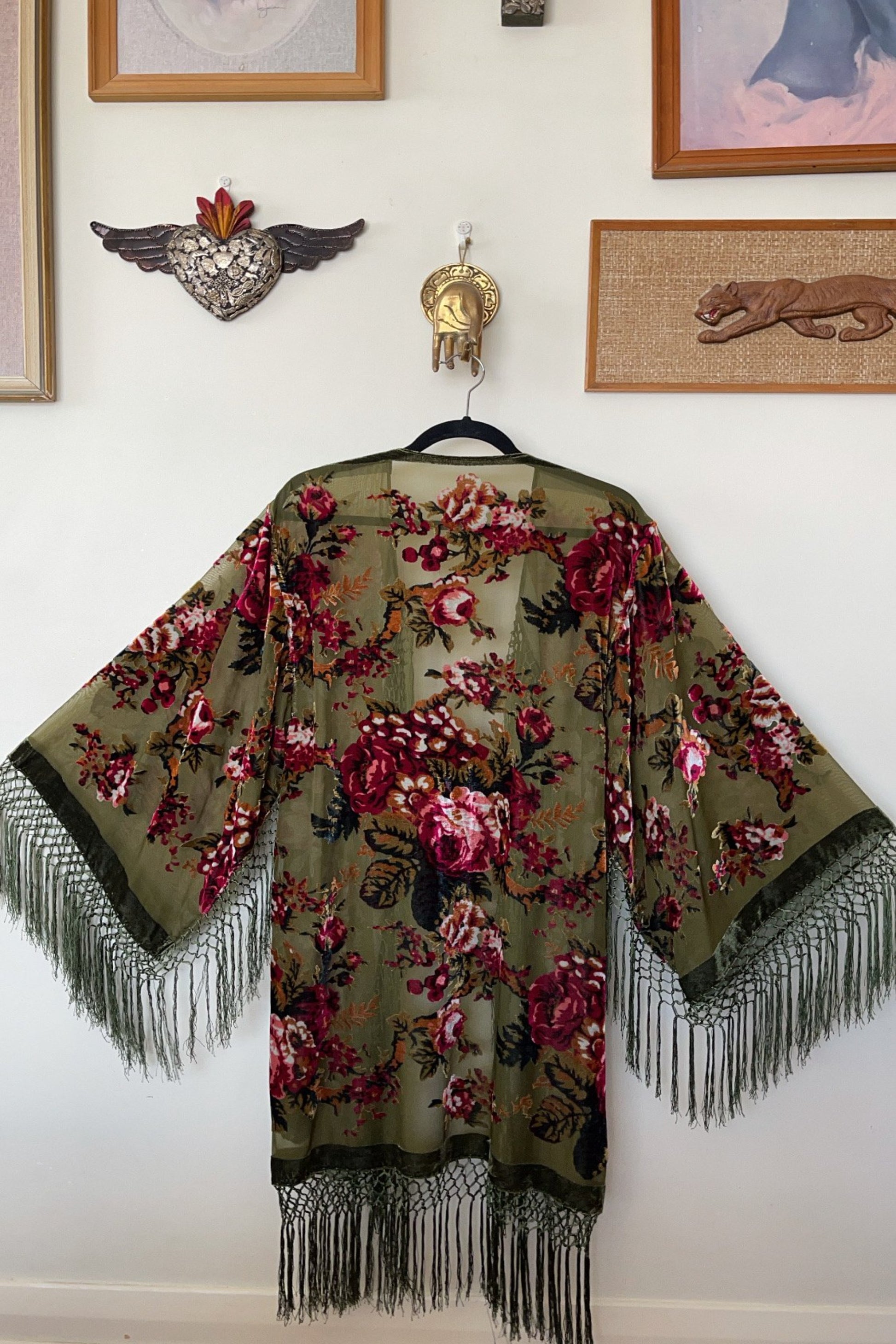 Little Lies Green - Wide Sleeve Robe