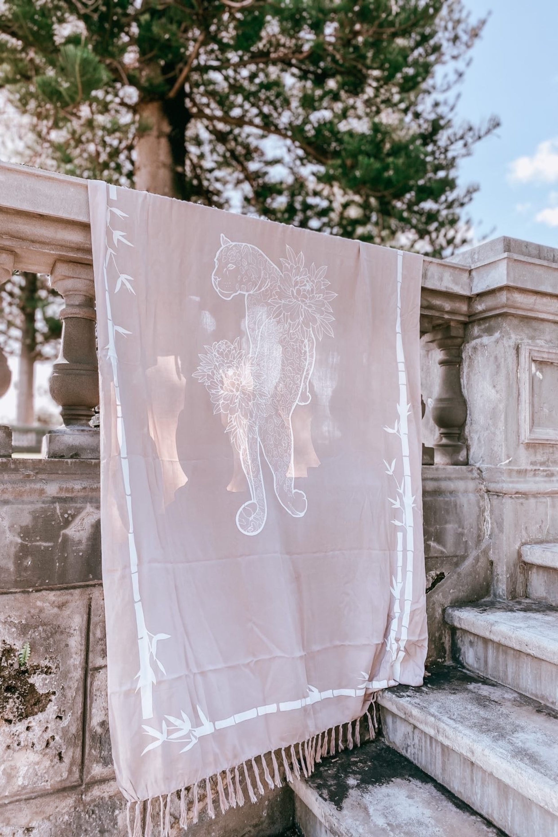 Thunder In Our Hearts Champagne Pink - Extra Large Sarong