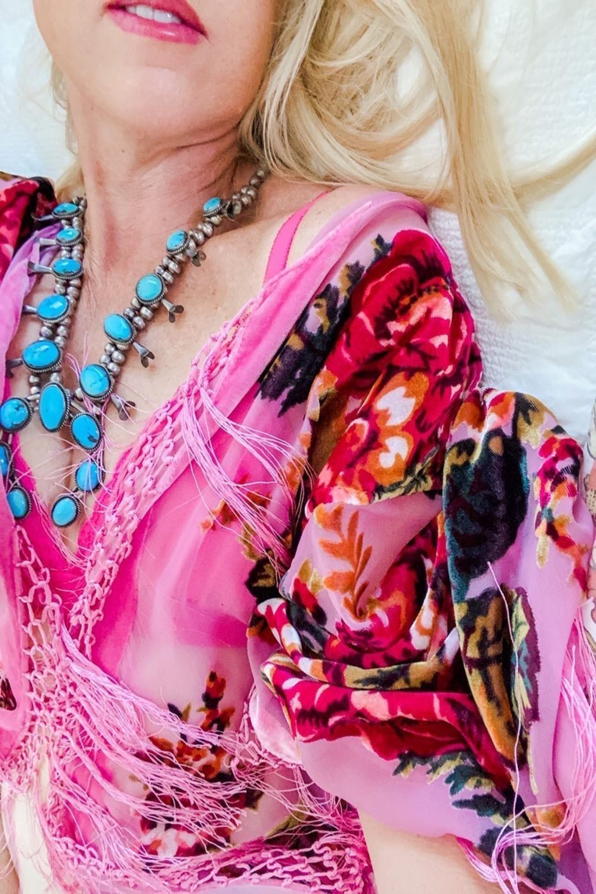 Little Lies Pink - Wide Sleeve Robe