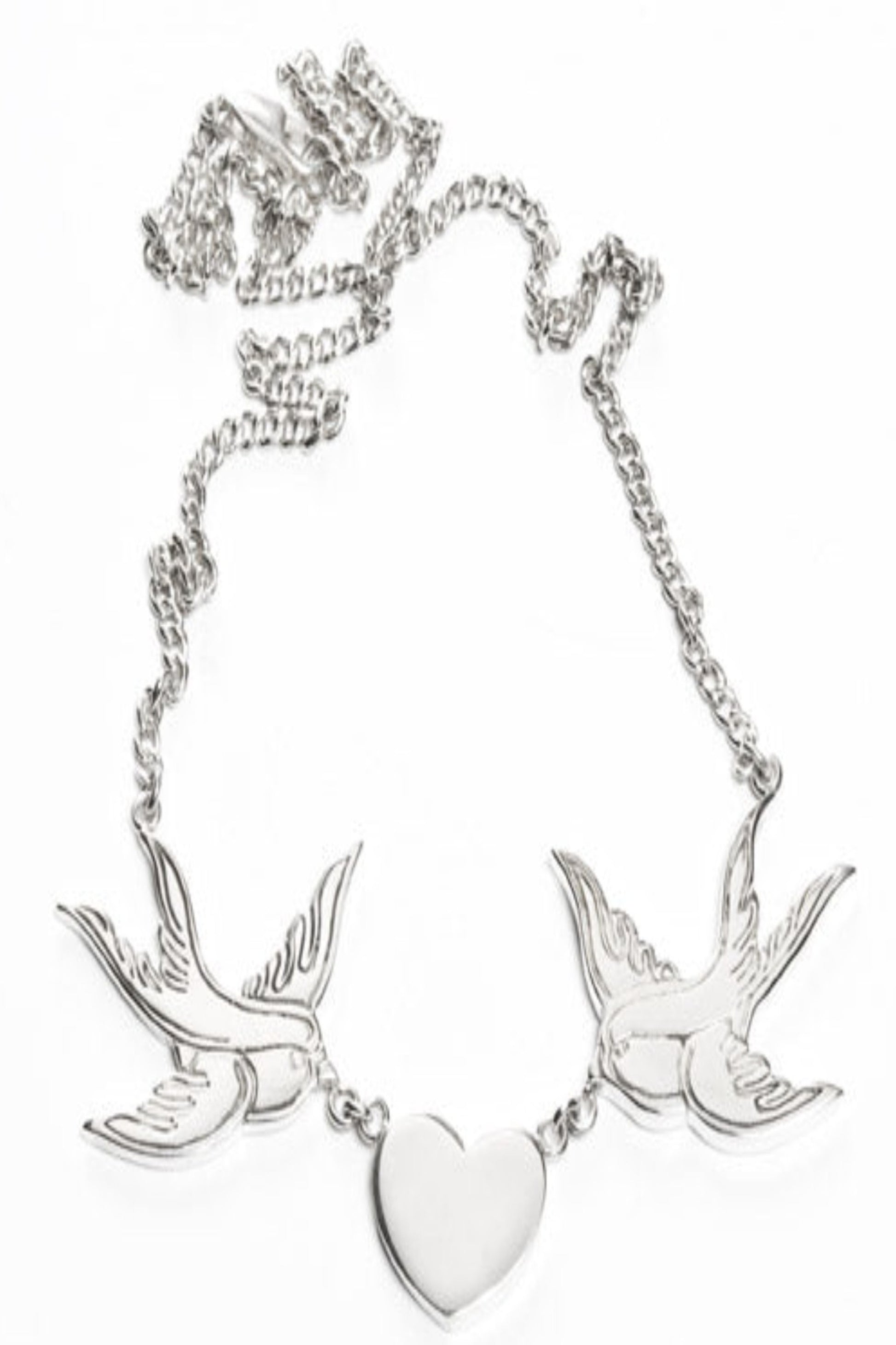Bluebirds In Love Necklace