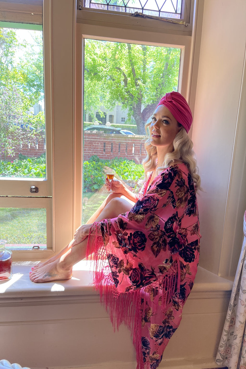 Candy Candy Wide Sleeve Robe - Pink