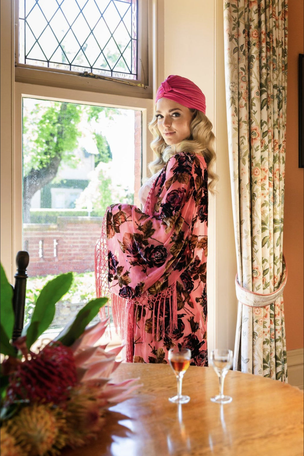 Candy Candy Wide Sleeve Robe - Pink