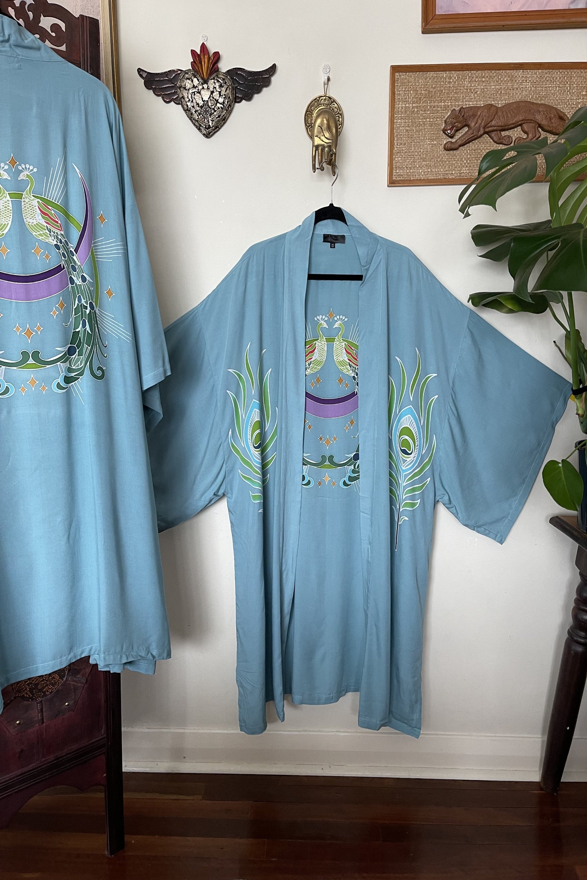 Wandering Stars Blue -  Wide Sleeve Robe