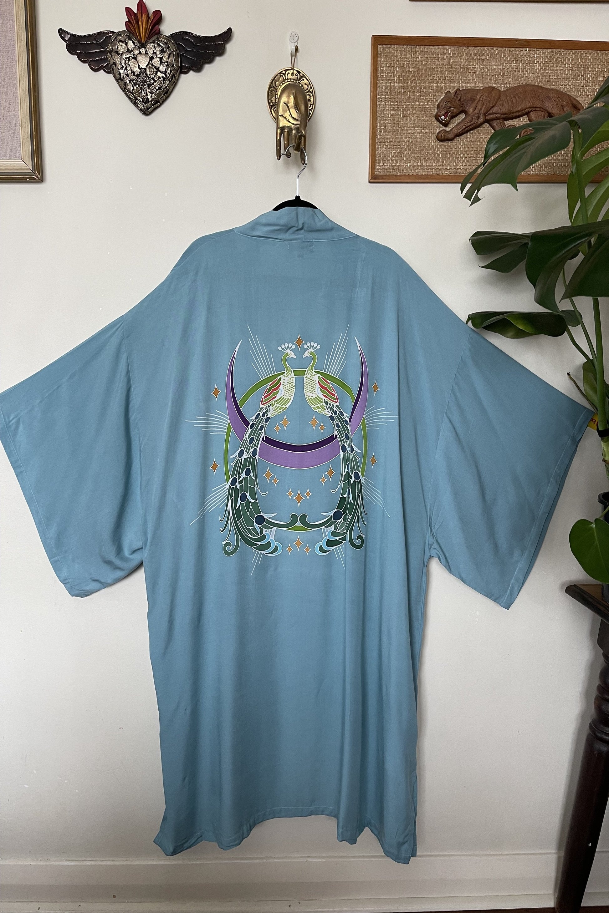 Wandering Stars Blue -  Wide Sleeve Robe