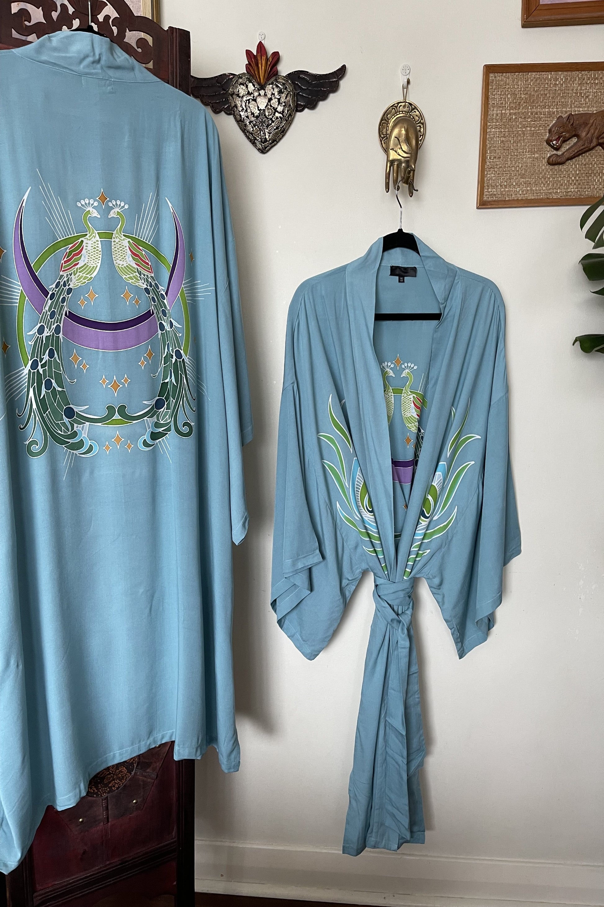 Wandering Stars Blue -  Wide Sleeve Robe