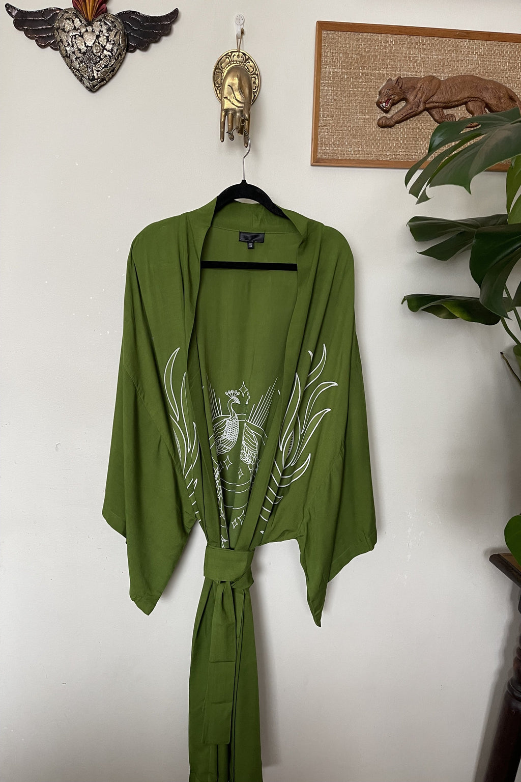 Wandering Stars Green -  Wide Sleeve Robe