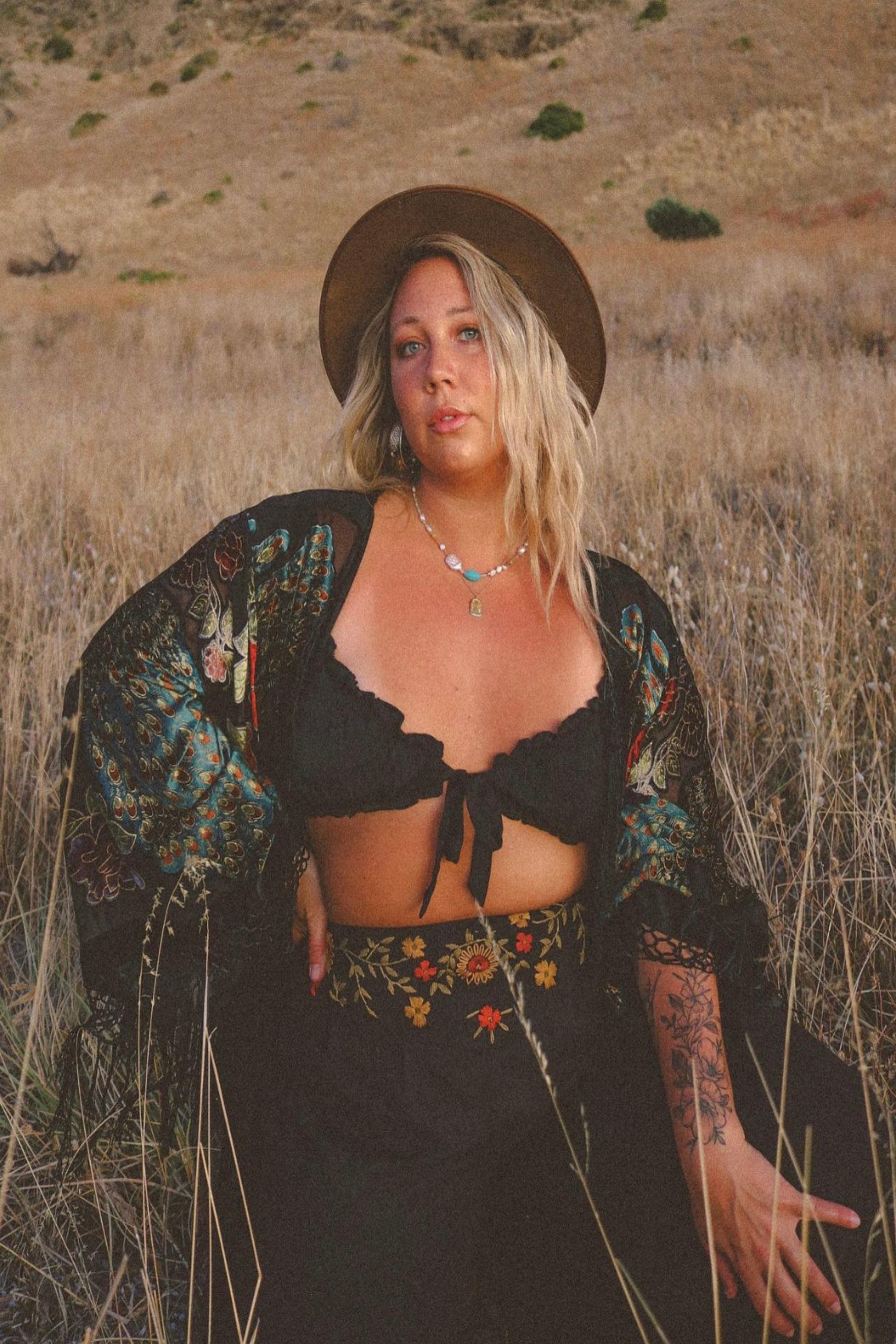 The Gilded Cage Black - Wide Sleeve Robe