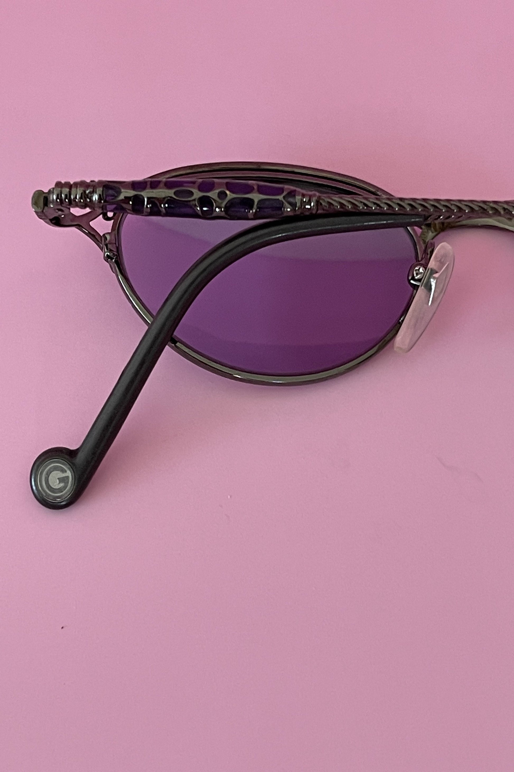 Vintage 1990's Jean Paul Gaultier Metal Frame Sunglasses
