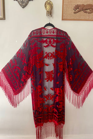 Seseh Vamp Red - Wide Sleeve Robe