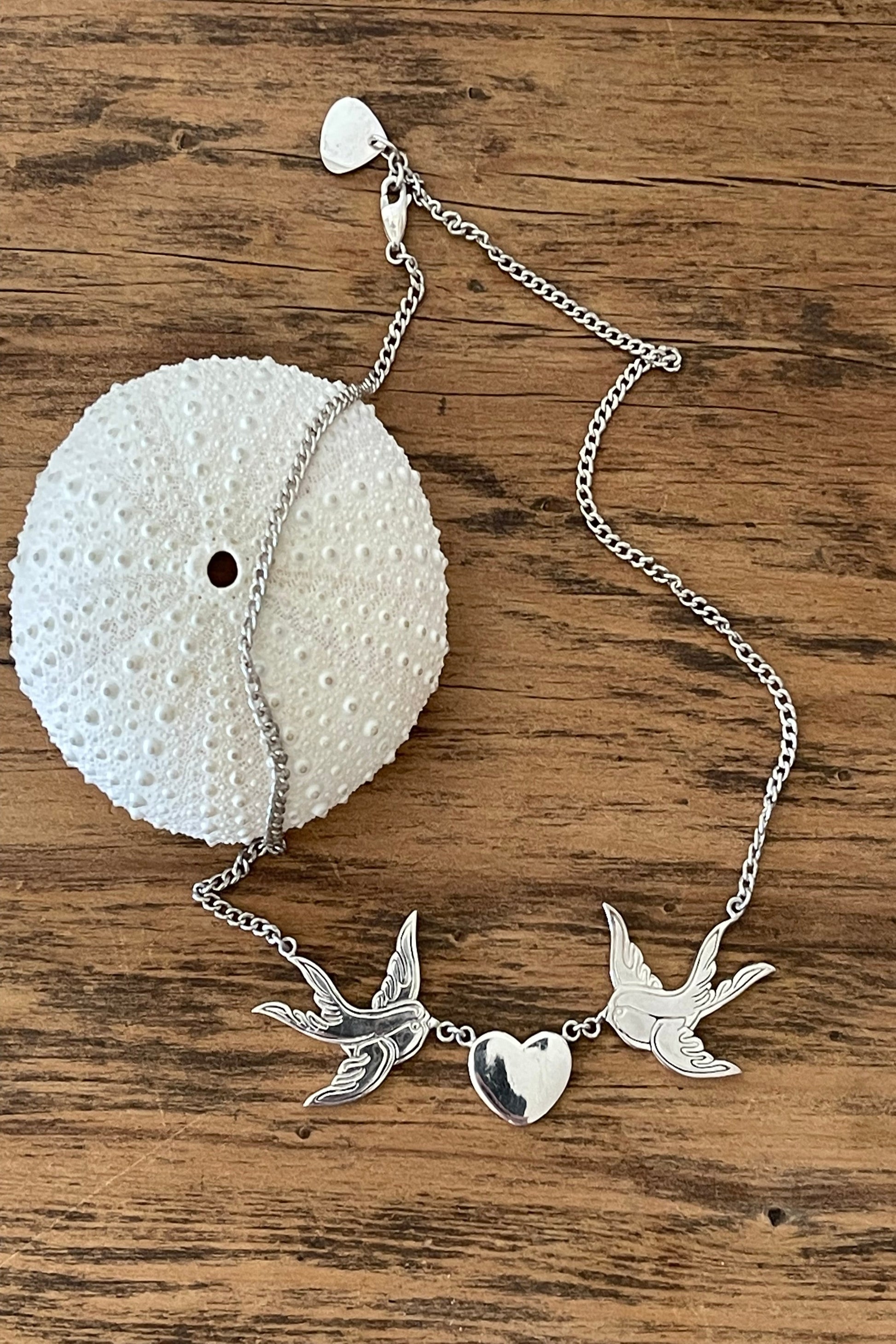 Bluebirds In Love Necklace