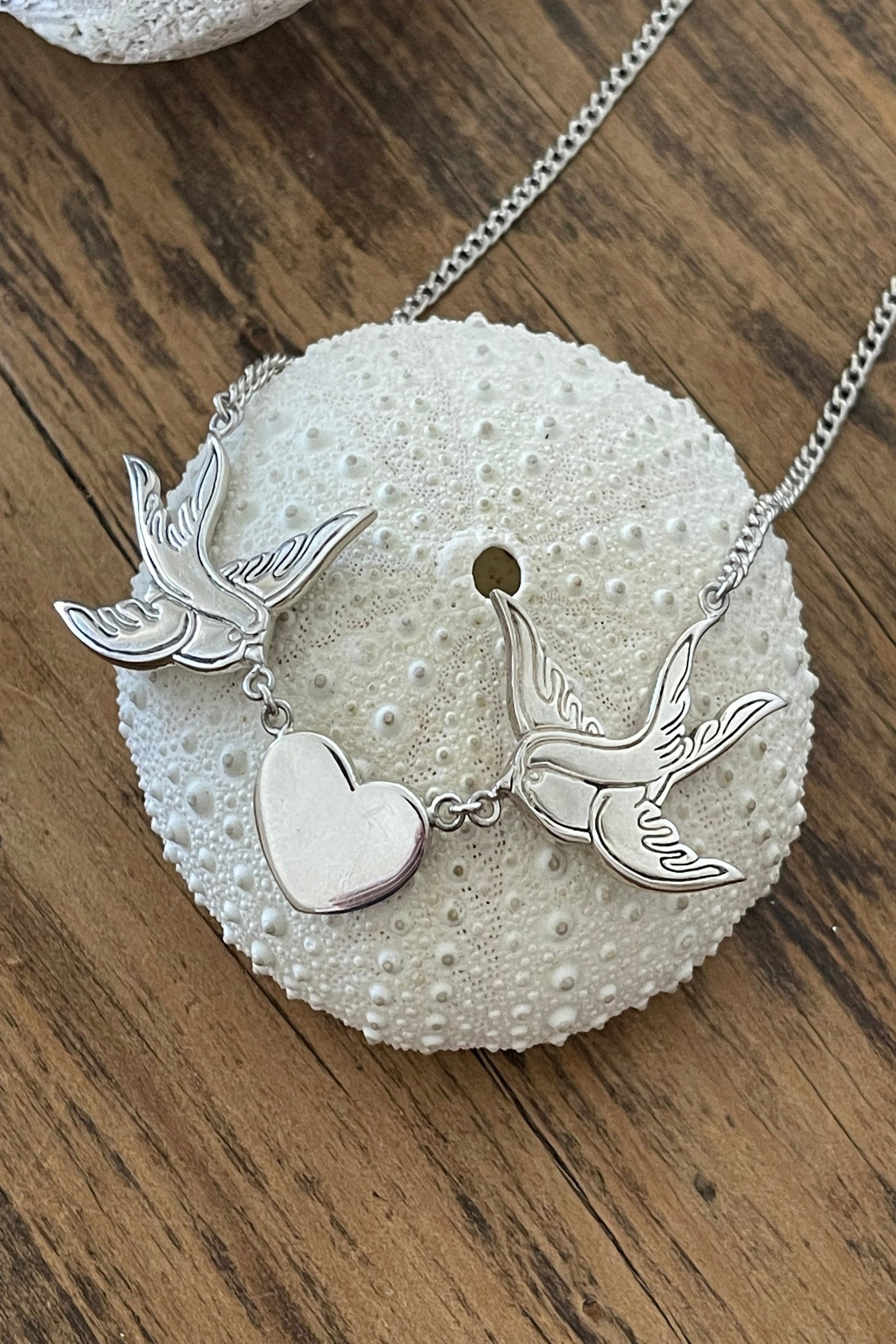 Bluebirds In Love Necklace