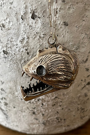 Piranha Skull Necklace
