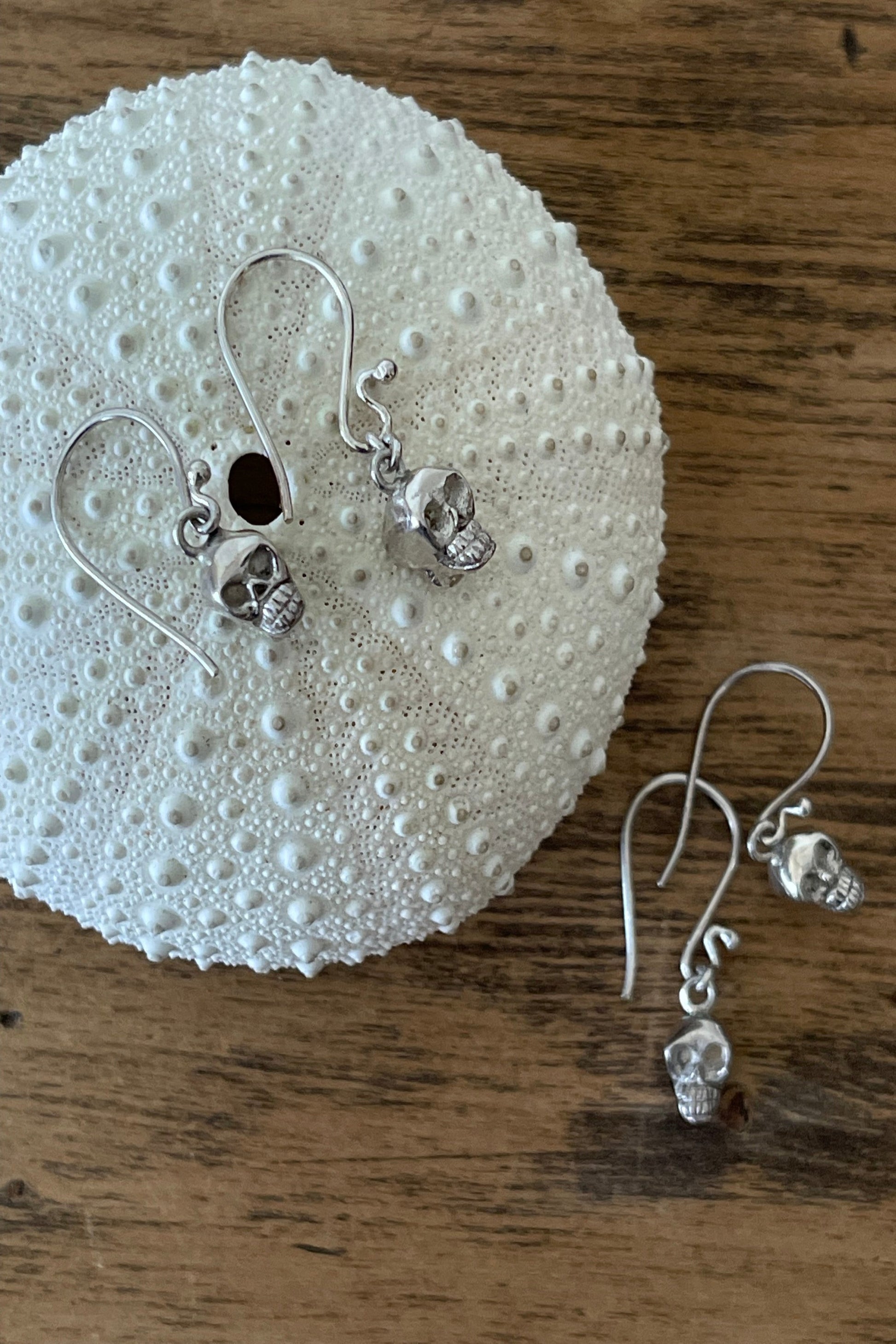 2Face Skull Earrings