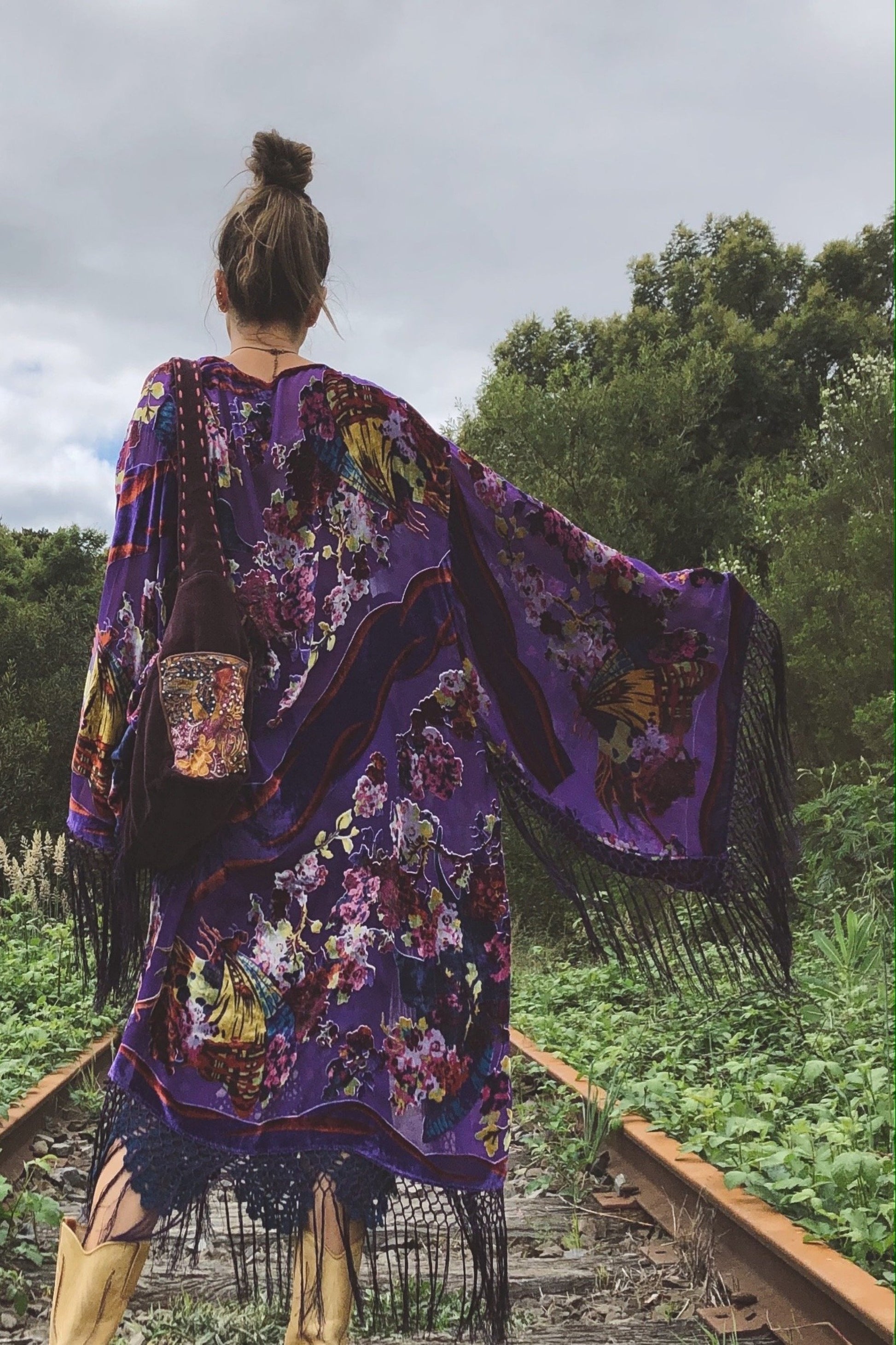 Butterfly Of The Night Wide Sleeve Robe