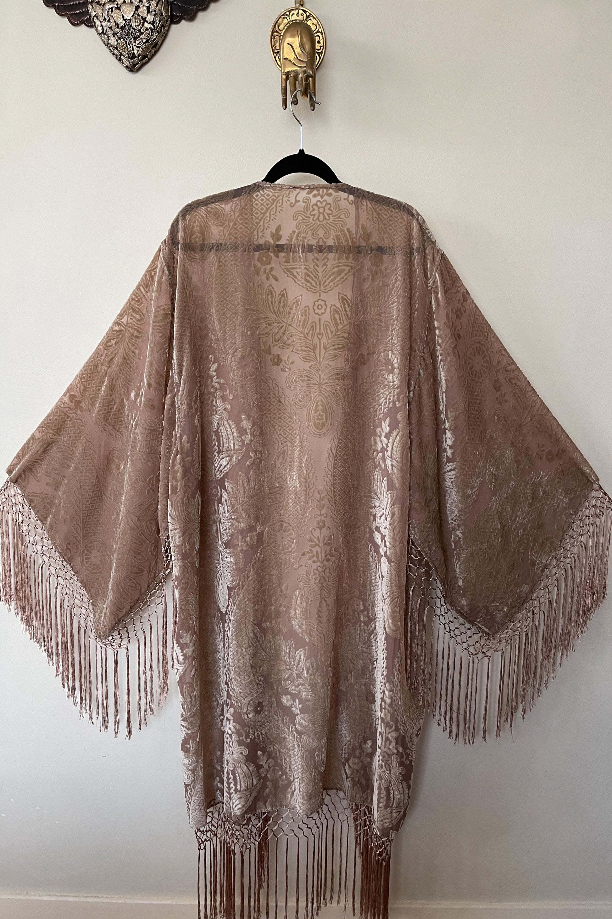 Only Lovers Left - Wide Sleeve Robe in Champagne