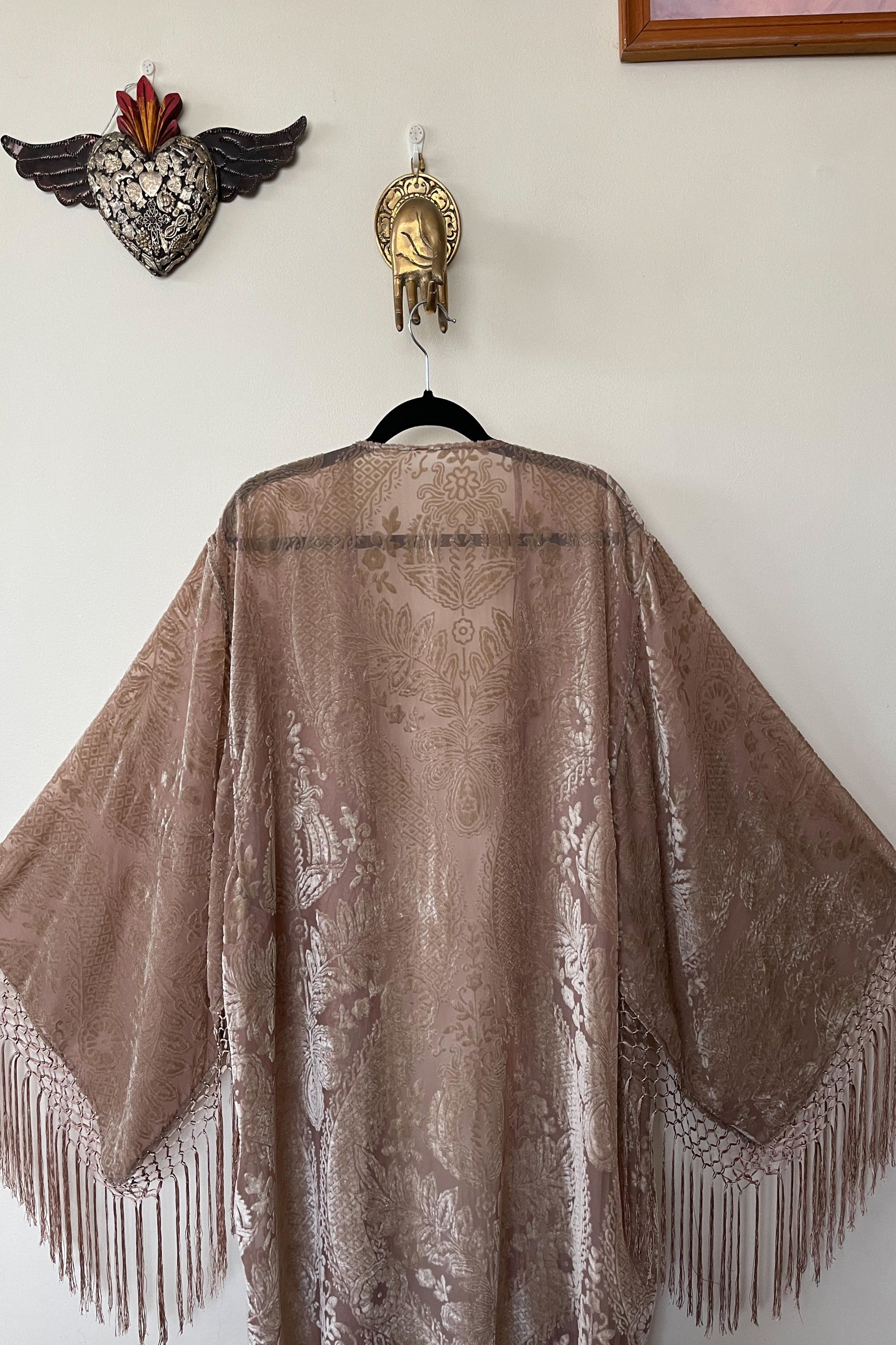 Only Lovers Left - Wide Sleeve Robe in Champagne
