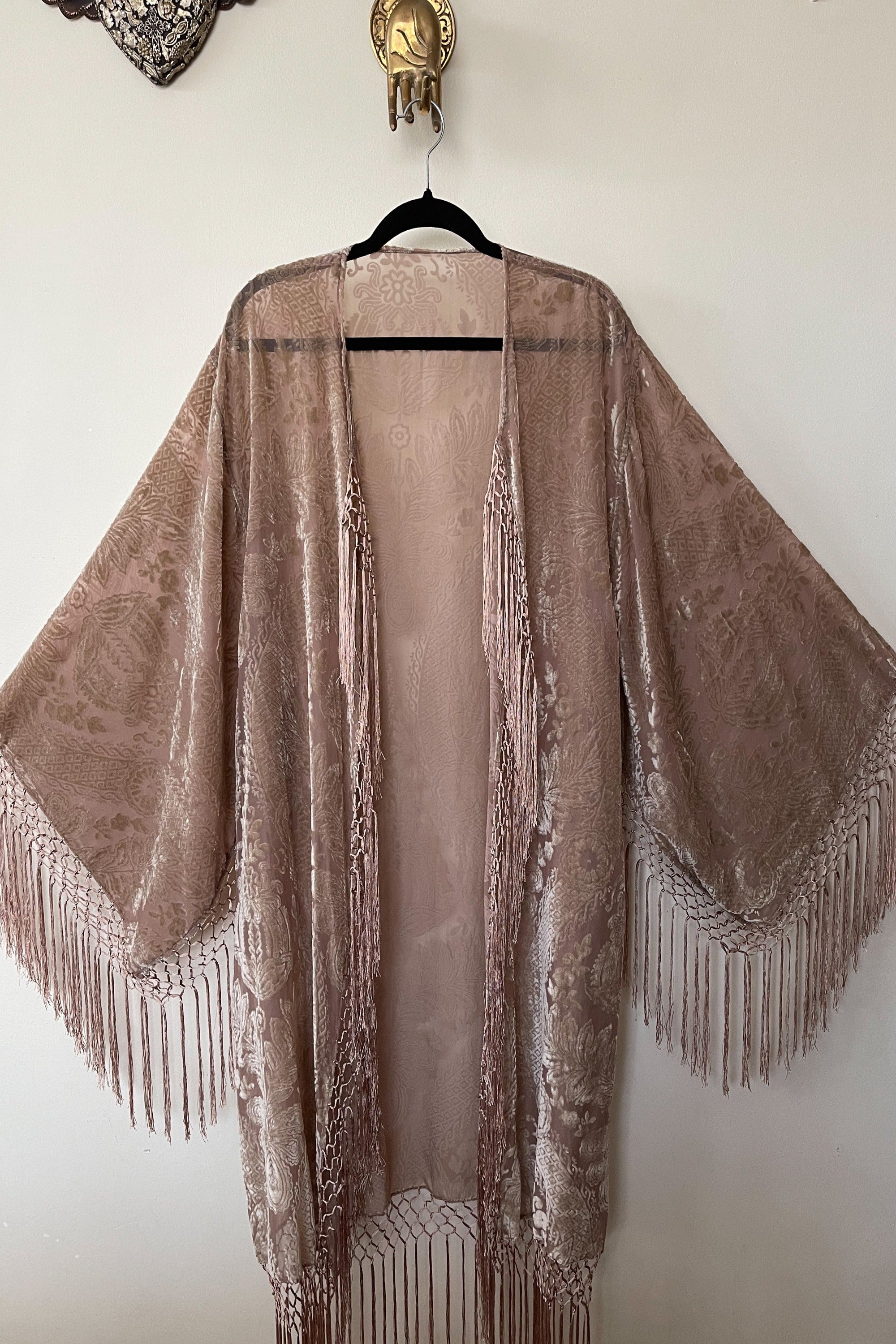 Only Lovers Left - Wide Sleeve Robe in Champagne