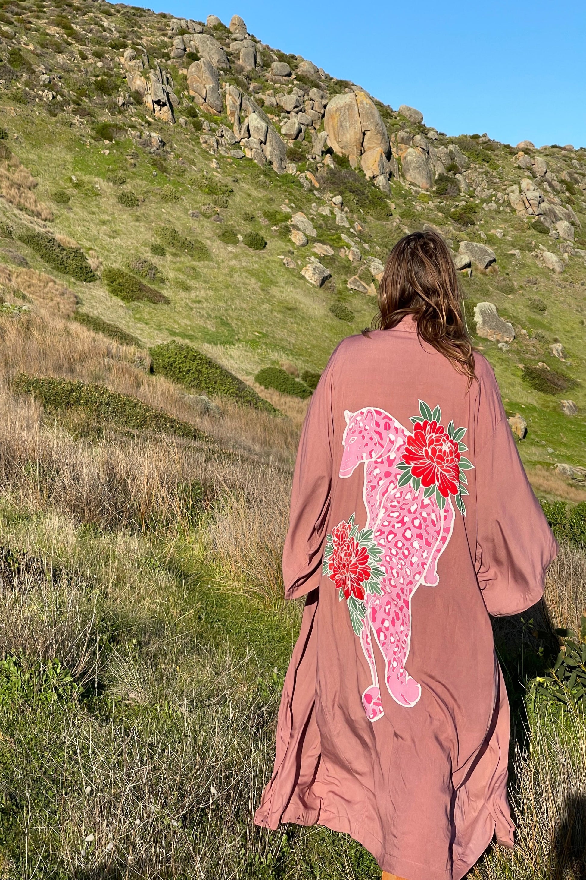 Thunder In Our Hearts Wide Sleeve Robe - Dusty Pink Rose