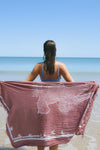 Thunder In Our Hearts Dusty Rose Pink - Extra Large Sarong