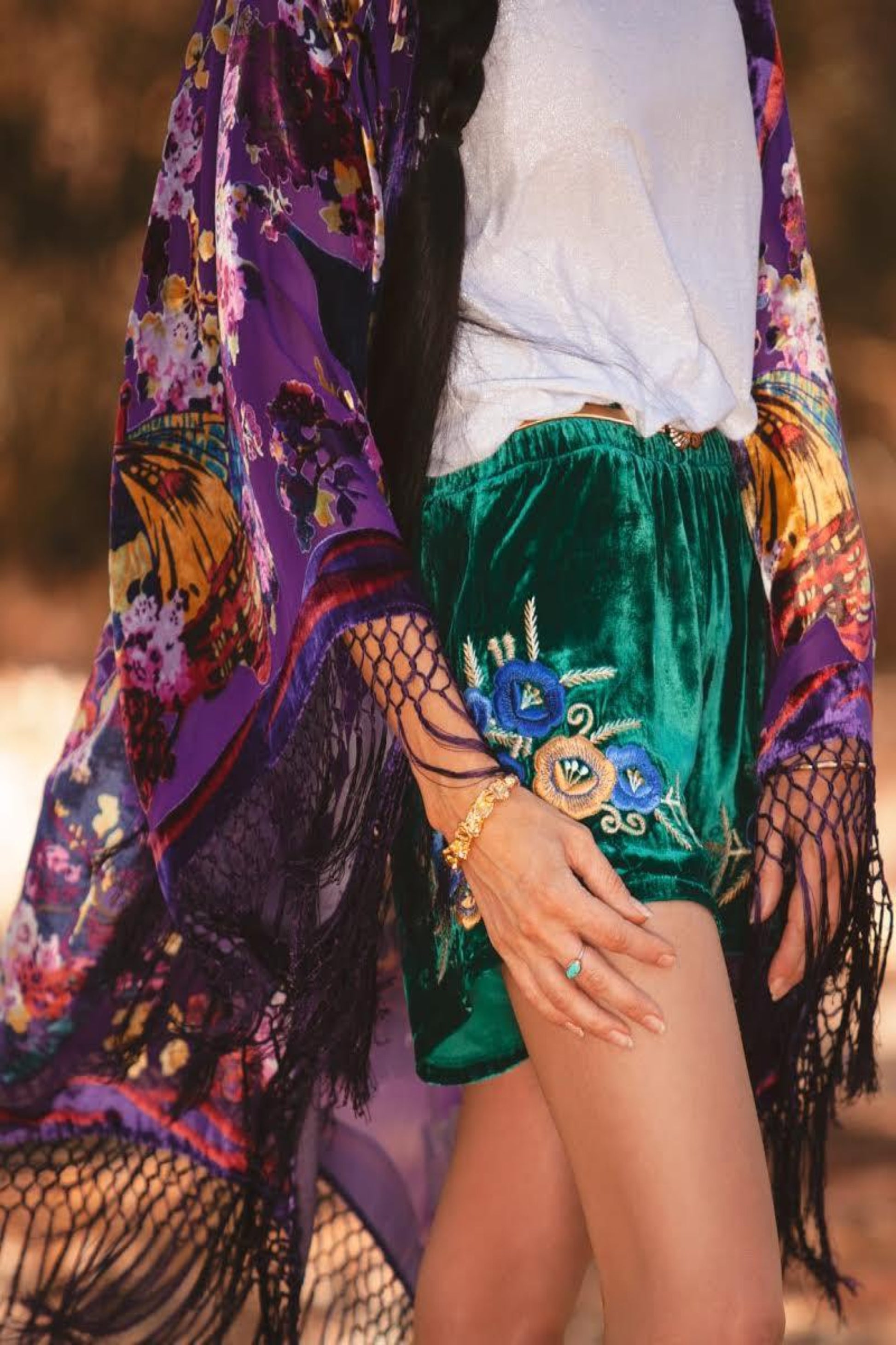 Butterfly Of The Night Wide Sleeve Robe