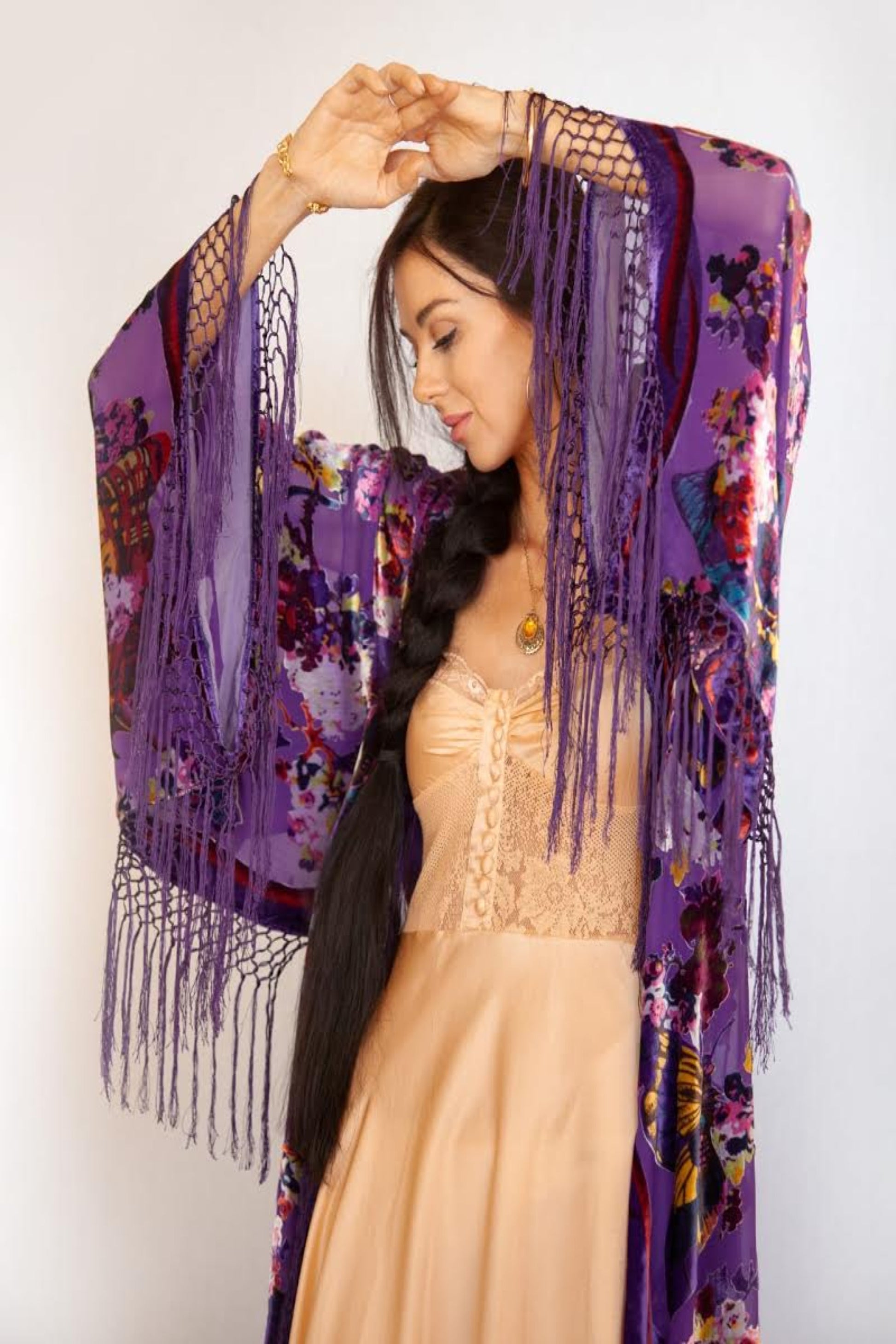 Butterfly Of The Night Wide Sleeve Robe