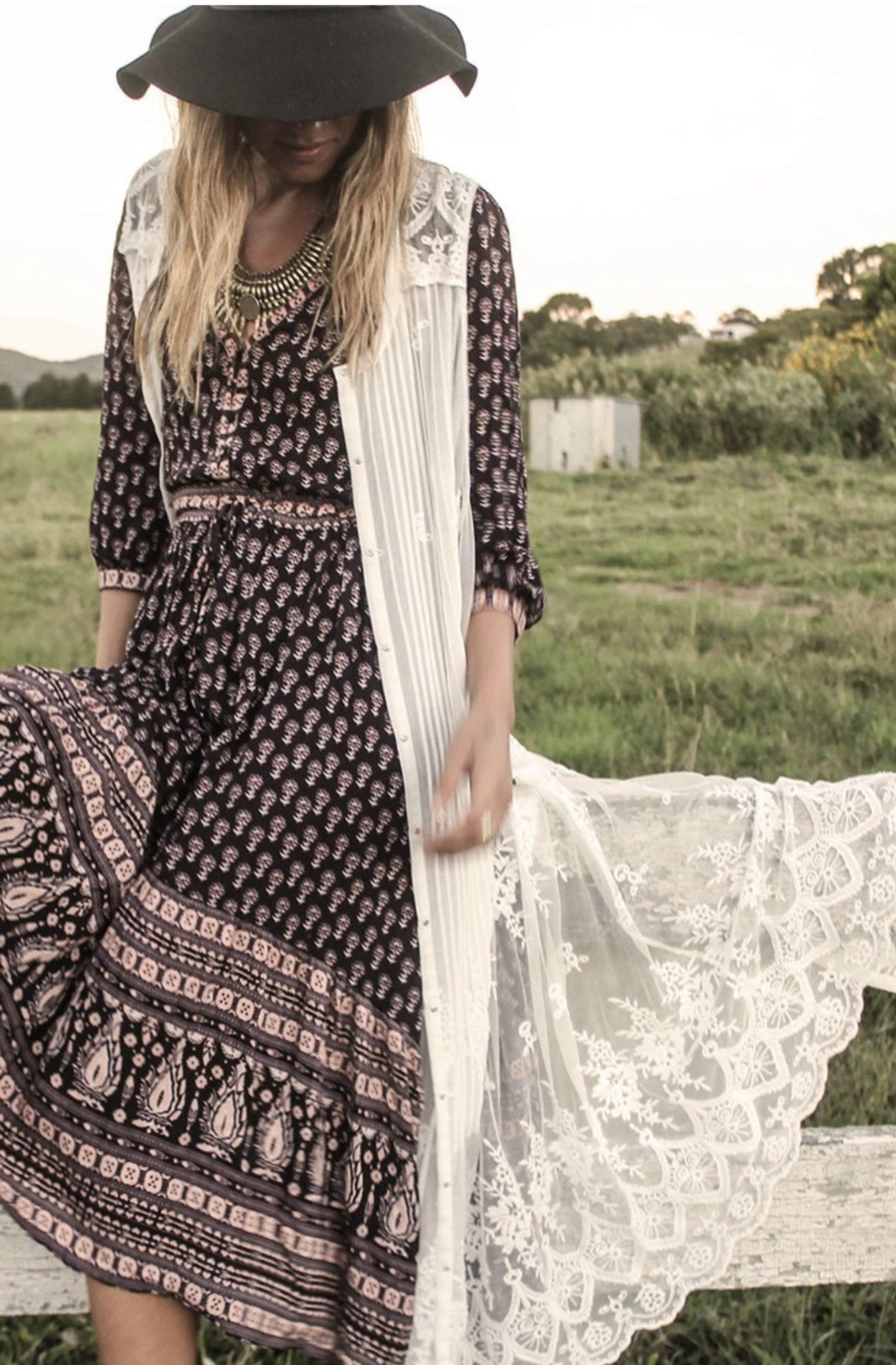 Vintage SPELL - Gypsiana Maxi Dress Pepper